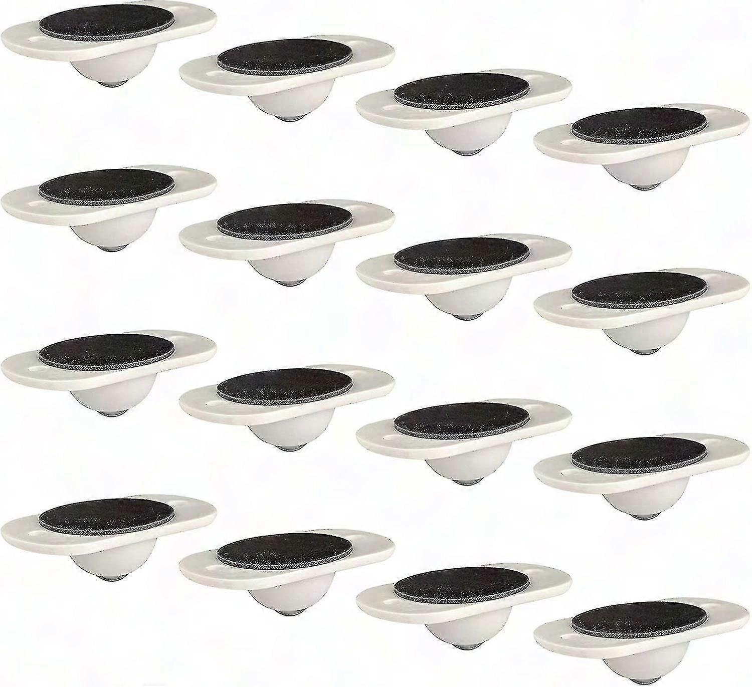 16pcs Self-Adhesive Swivel Casters 360 Rotation Plastic Transfer Ball Casters