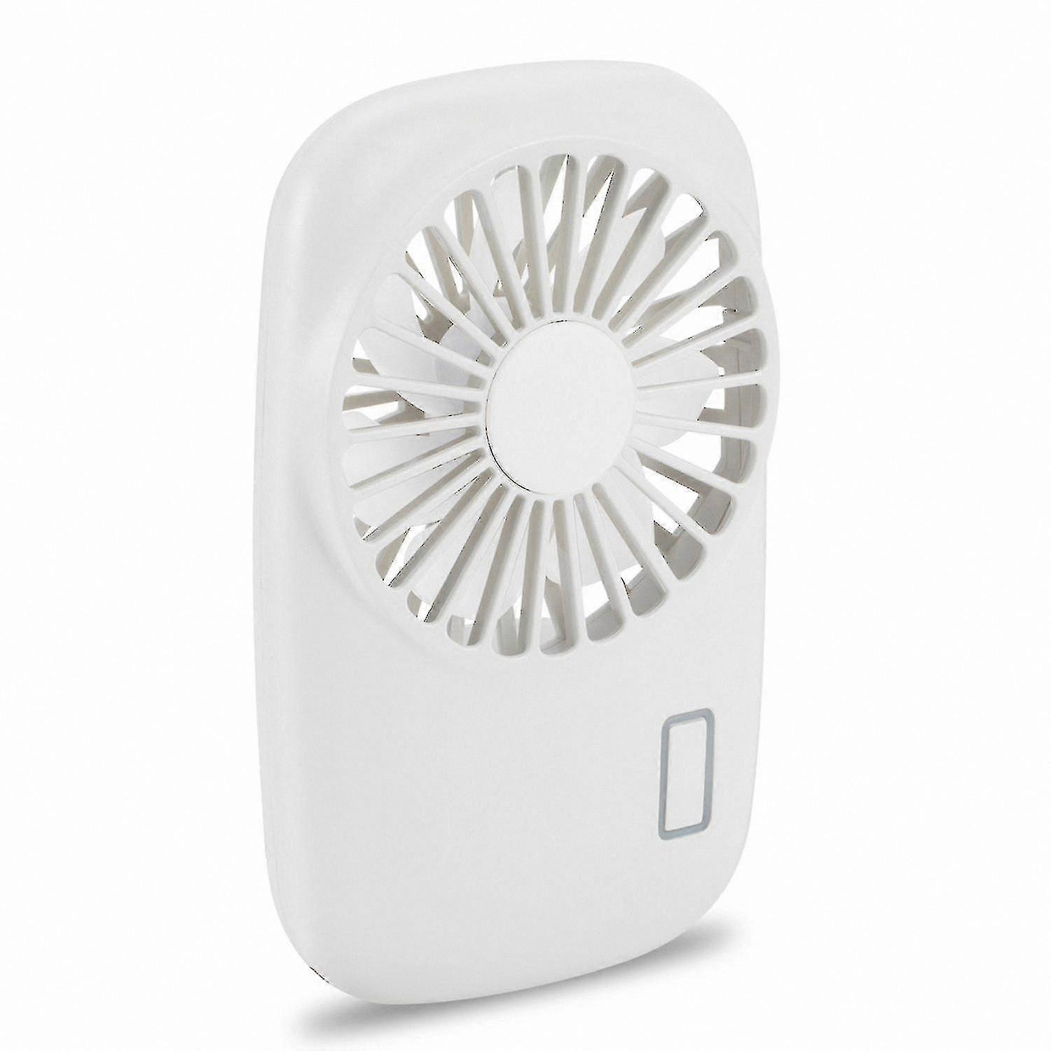 Portable Mini Fan, USB Rechargeable Handheld Cooling Device, Adjustable Speed, Compact and Lightweight for Personal Use White