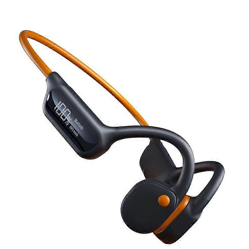 X10 Bone Conduction Headphones Bluetooth 5.3 Built-In Mp3 Player 32G Memory Sports Headphones for Swimming Running Orange