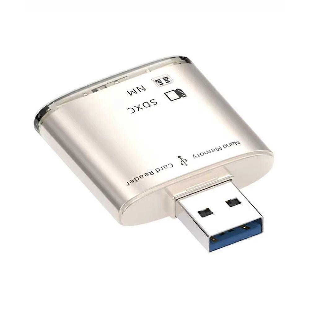 USB3.0 Card Reader 8GB-128GB SD SDXC for NM Nano Memory Card Write Adapter Laptop PC Memory Extend U