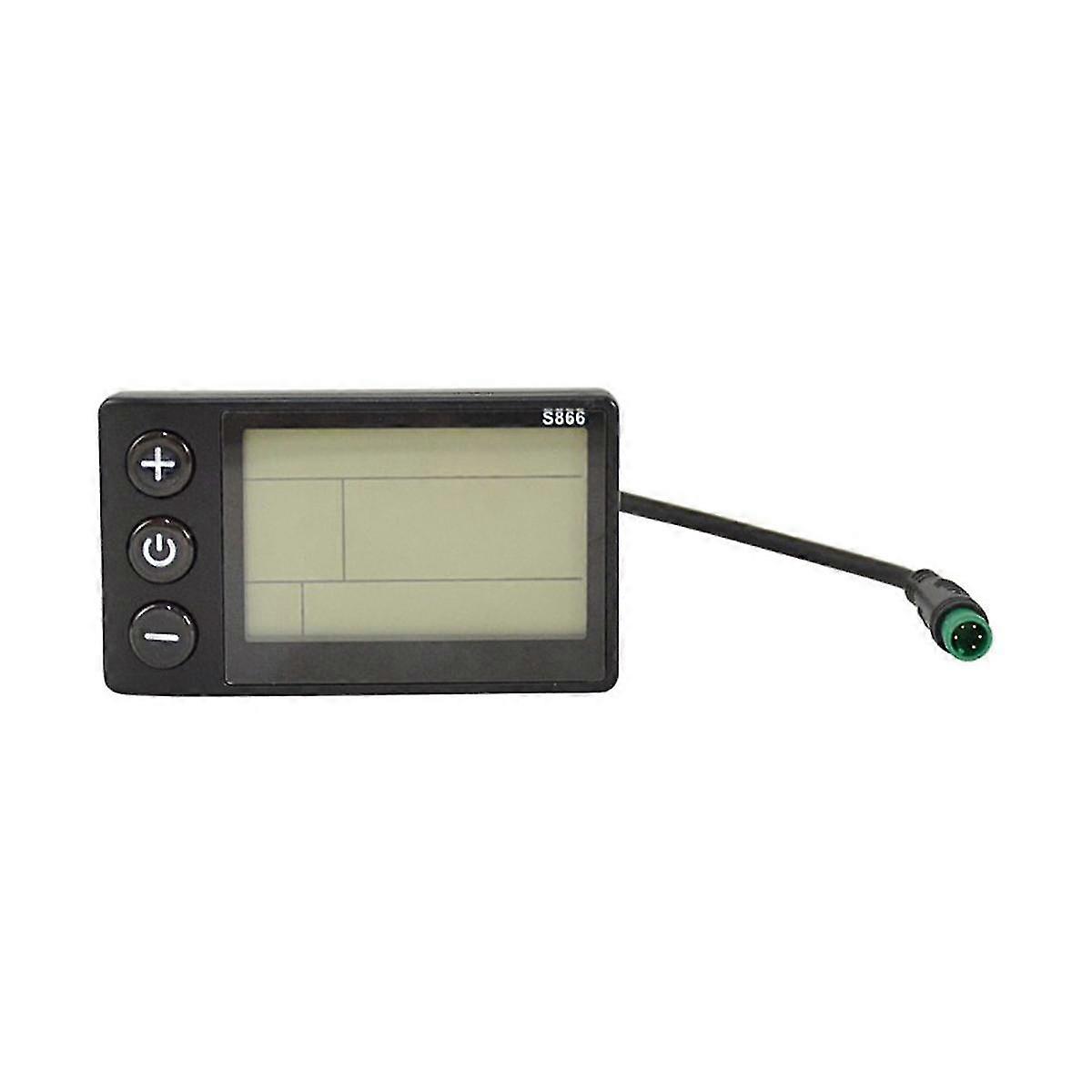 S866 ηλεκτρική μοτοσικλέτα LCD οθόνη E-ποδήλατο σκούτερ μετρητή πίνακα ελέγχου με αδιάβροχο βύσμα