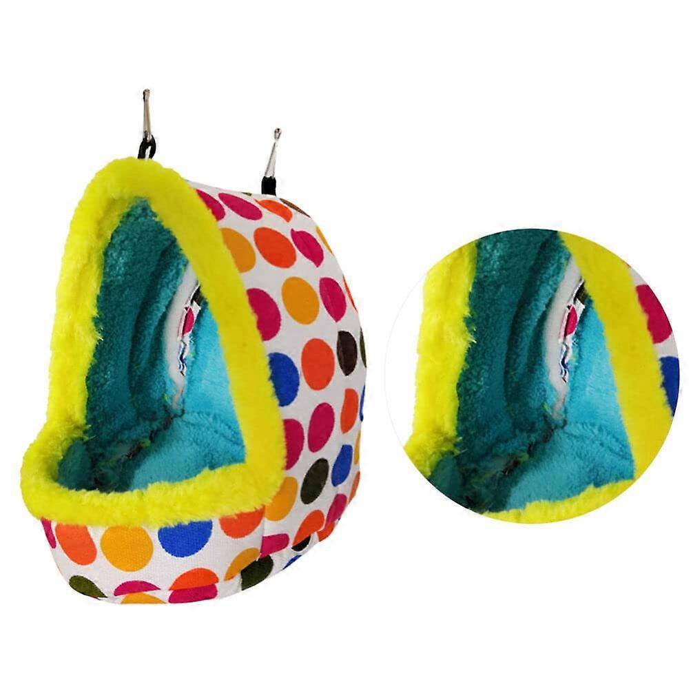 Thicken Plush Pet Bird Hut Nest Hammock, Creative Winter Warm Nest Parrot