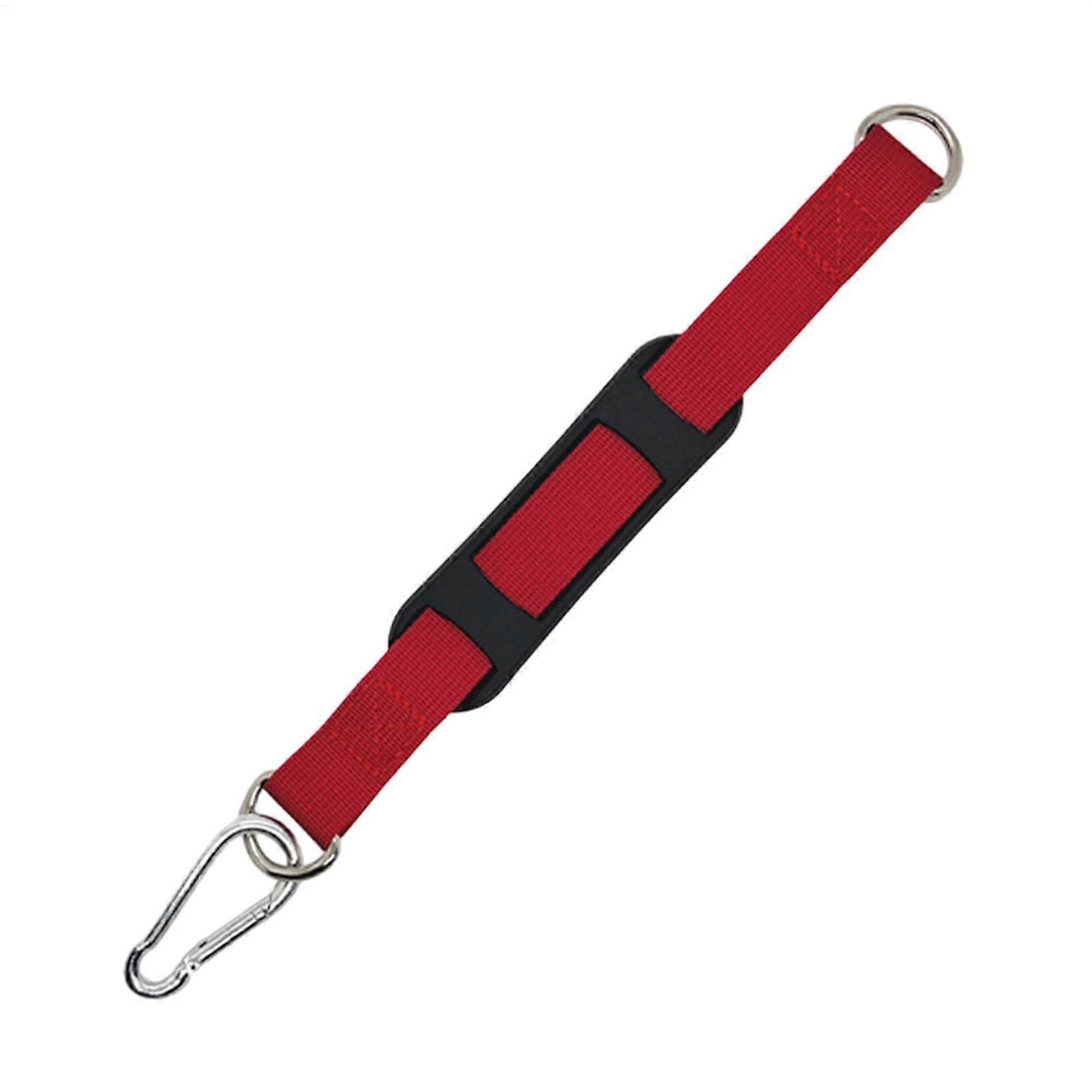 Sandbag Hanger Strap For Boxing Bags, Home Gym Equipment, 3.8 x 28 cm, Durable Nylon And Metal, Hammock/Pulley Compatible, Red