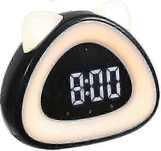 Alarm Clocks Table Smart Digital Alarm Clock With Wake Up Light And Snooze Function Plastic Cute Alarm Black