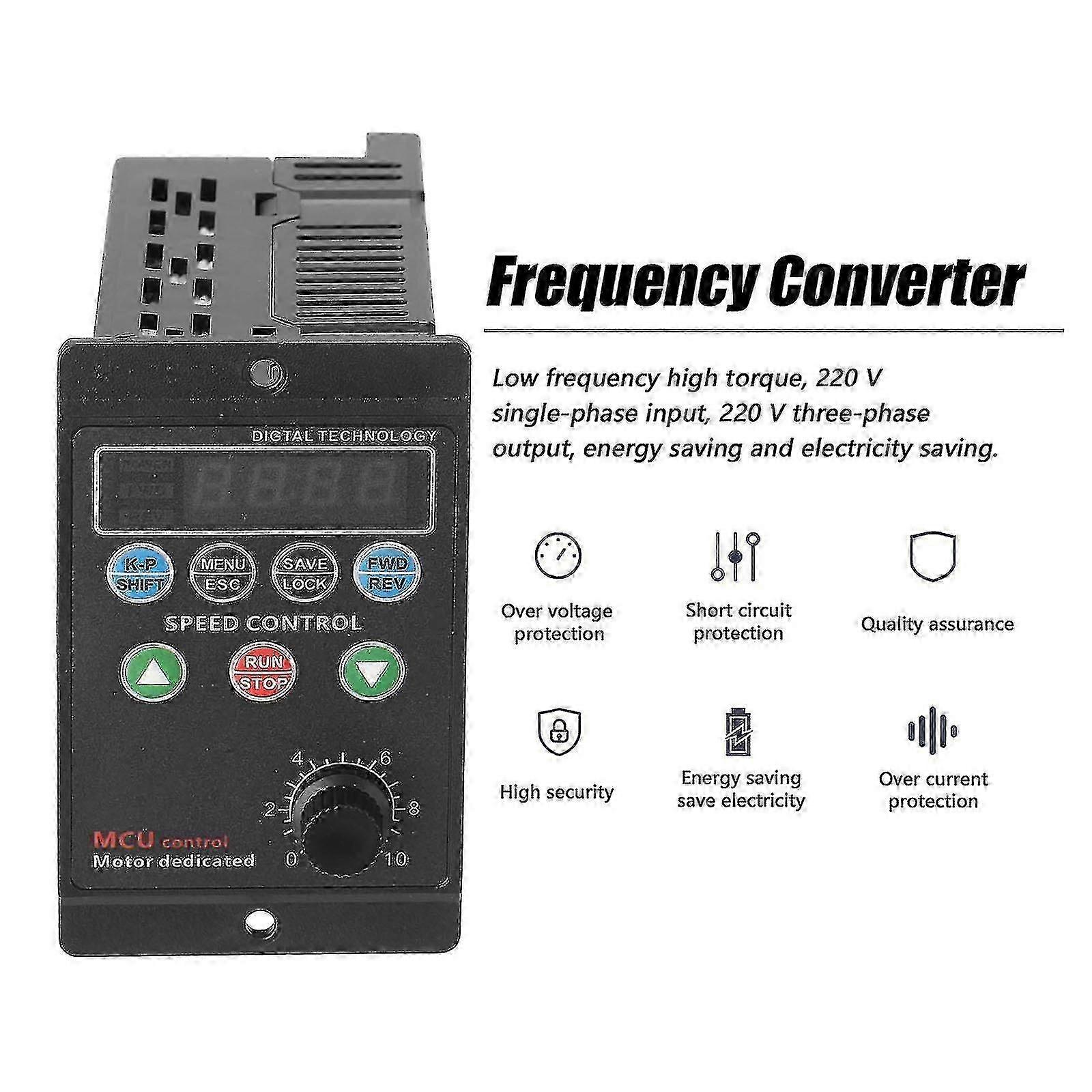 Motor Controller Display Three-phase Output For Spindle Motor Speed Control