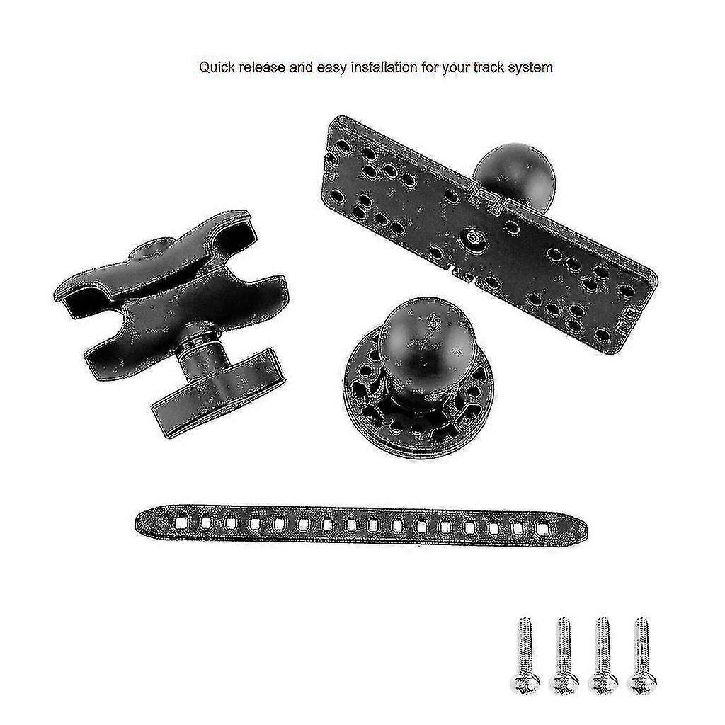 Fish finder mounting base, 15.8×6.5×15.5cm, 360-degree rotation and easy to disassemble