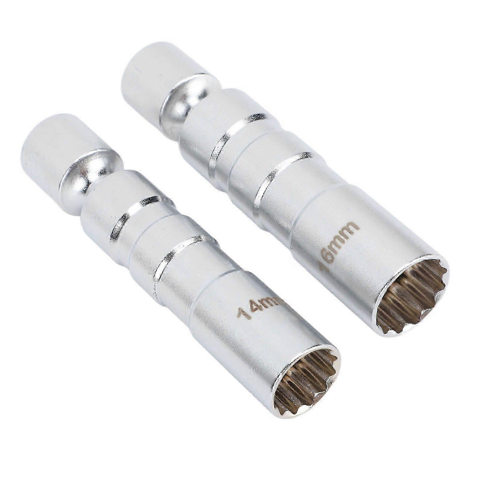 spark plug socket 2pcs 14mm 16mm thin wall magnetic for vehicles