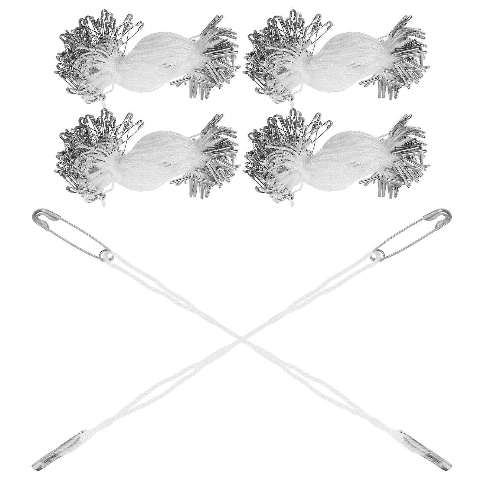 Clothes Tag Strings Hanging Tag String Pin Loop Fasteners Ties Price Tags Fastener for Garment Retail Supplies 500Pcs
