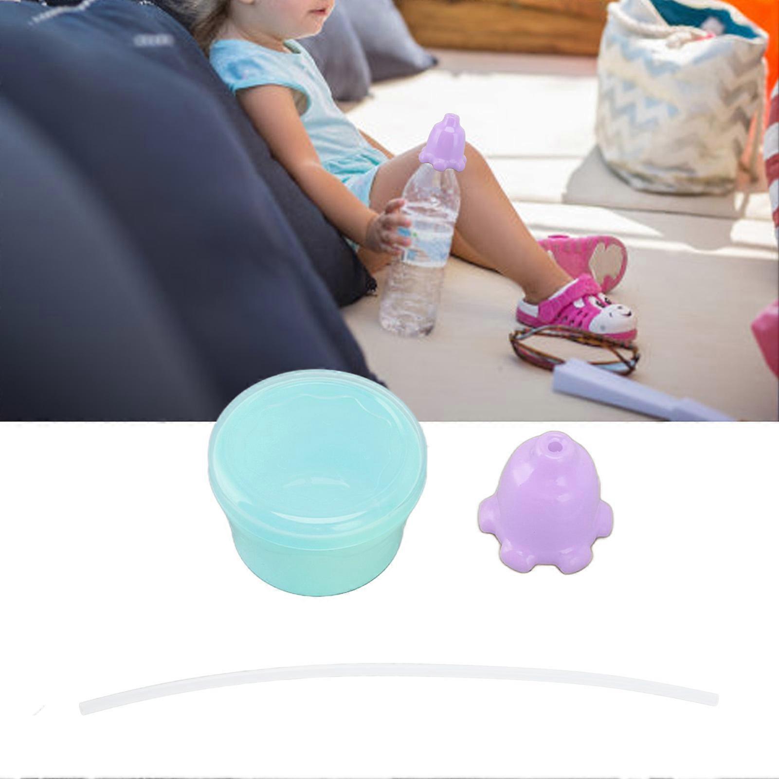 Spill Proof Soft Silicone Octopus Sippy Cup Cap Lid Purple