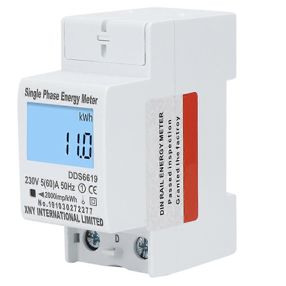Electronic Energy Meter Multifunctional Single Phase Digital Display Household Appliances