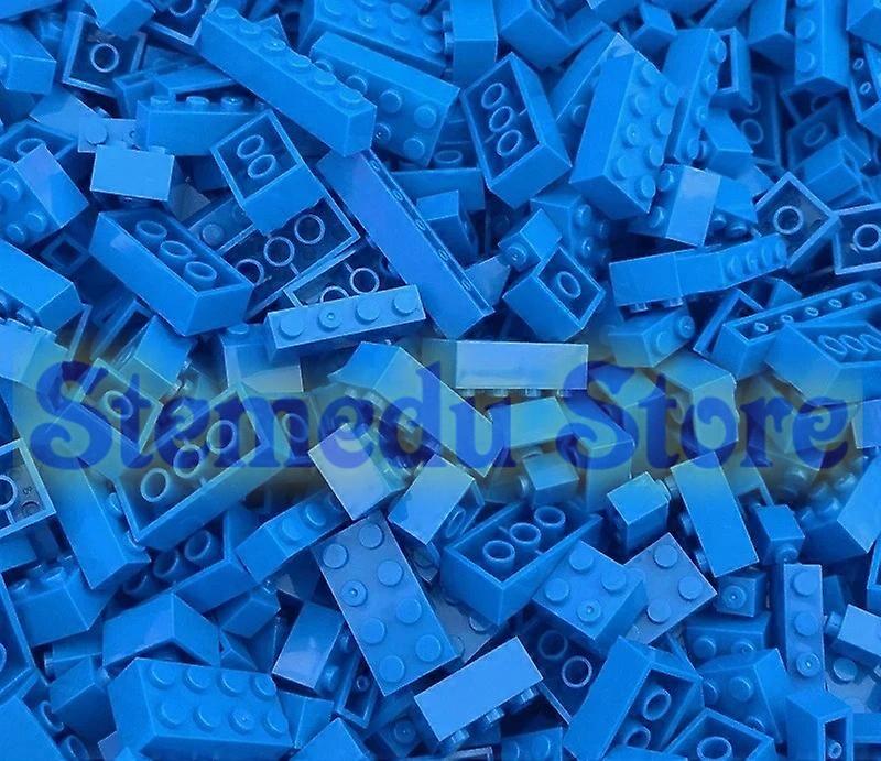 125g Bulk Building Bricks - colour-sorted bricks and plates, compatible with Lego