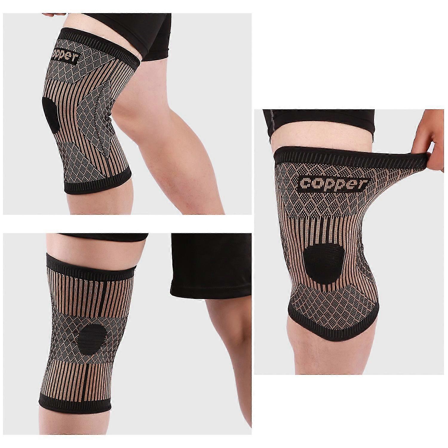 Copper Fiber Knee Pads, 3D Weaving, Breathable and Non-slip, Joint Protection