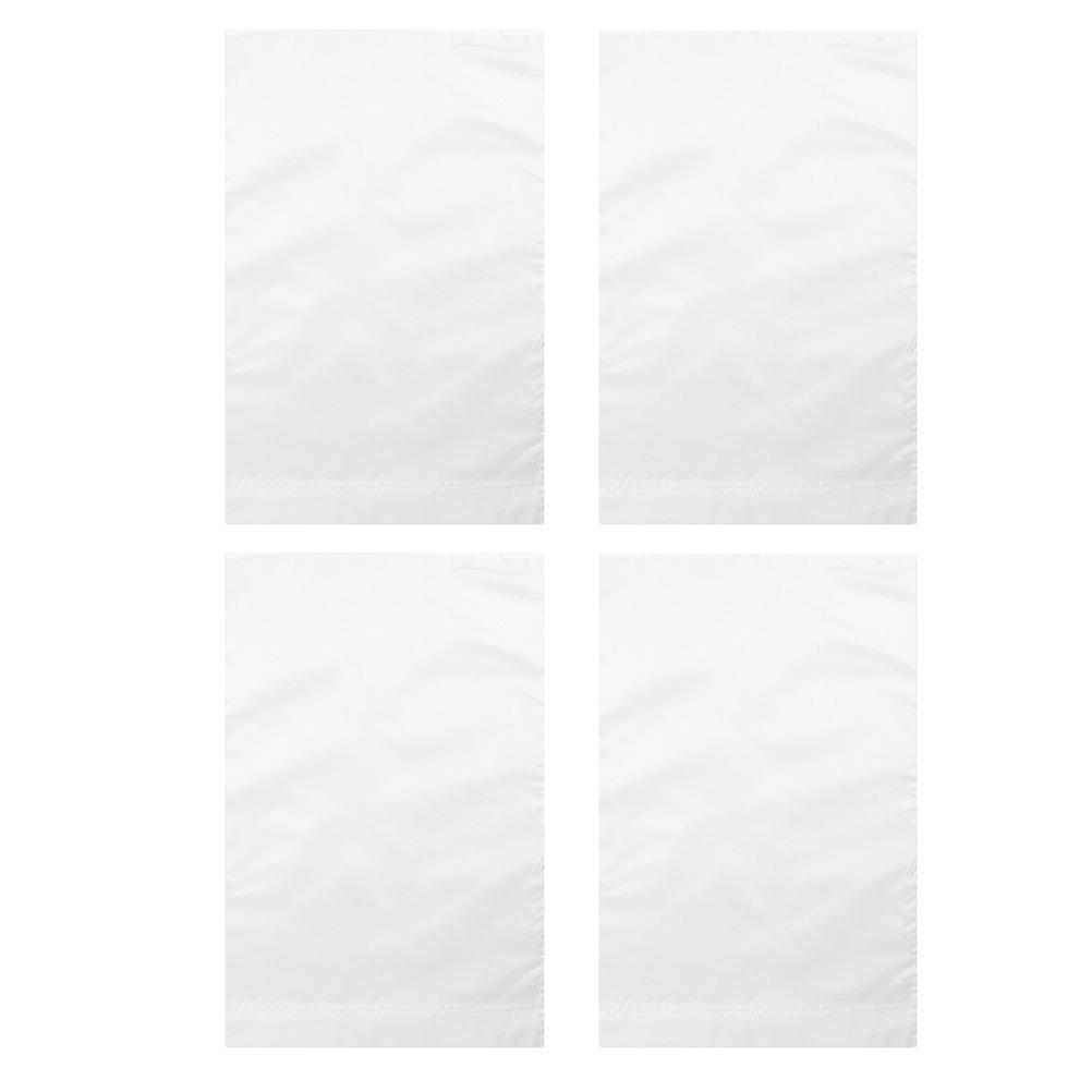Polyester White Garden Flags for Decoration 8Pcs Blank DIY Yard Flags