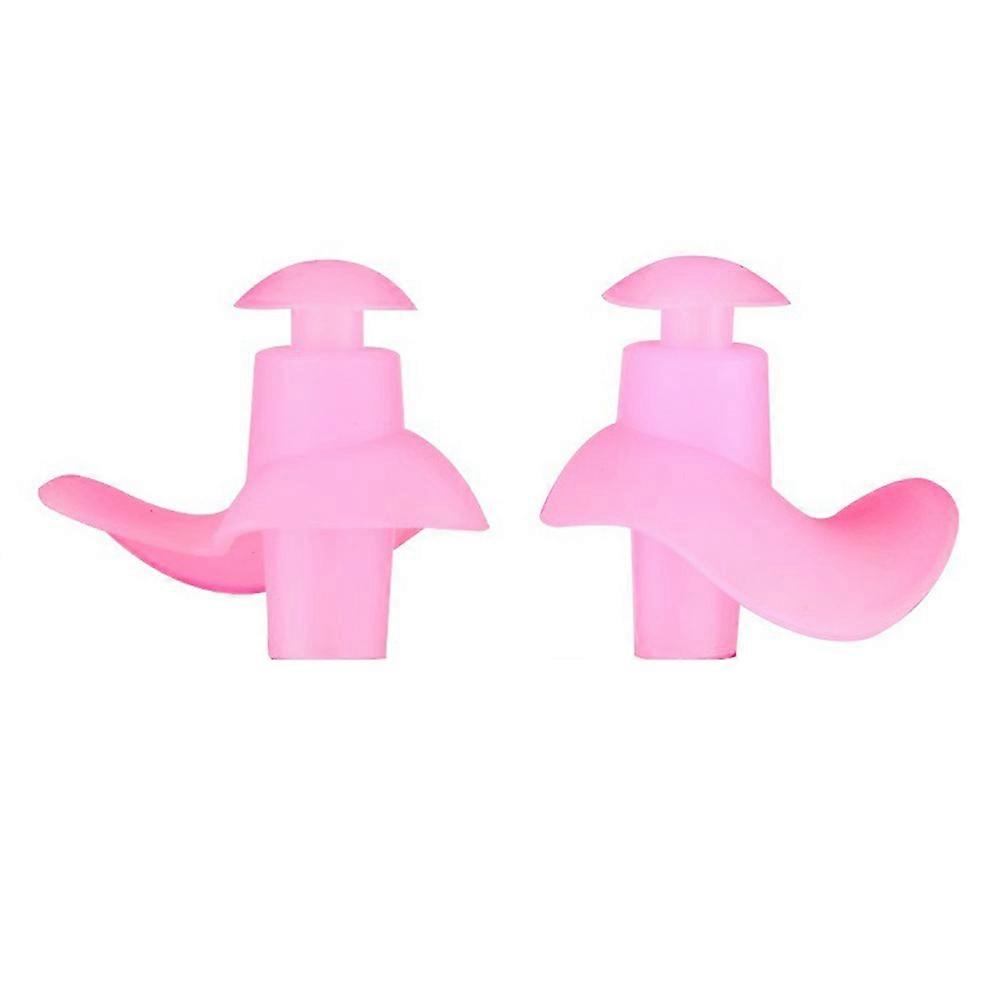 Waterproof Swimming Ear Plug Silicone Reusable Earplugs for Adult 4Pairs