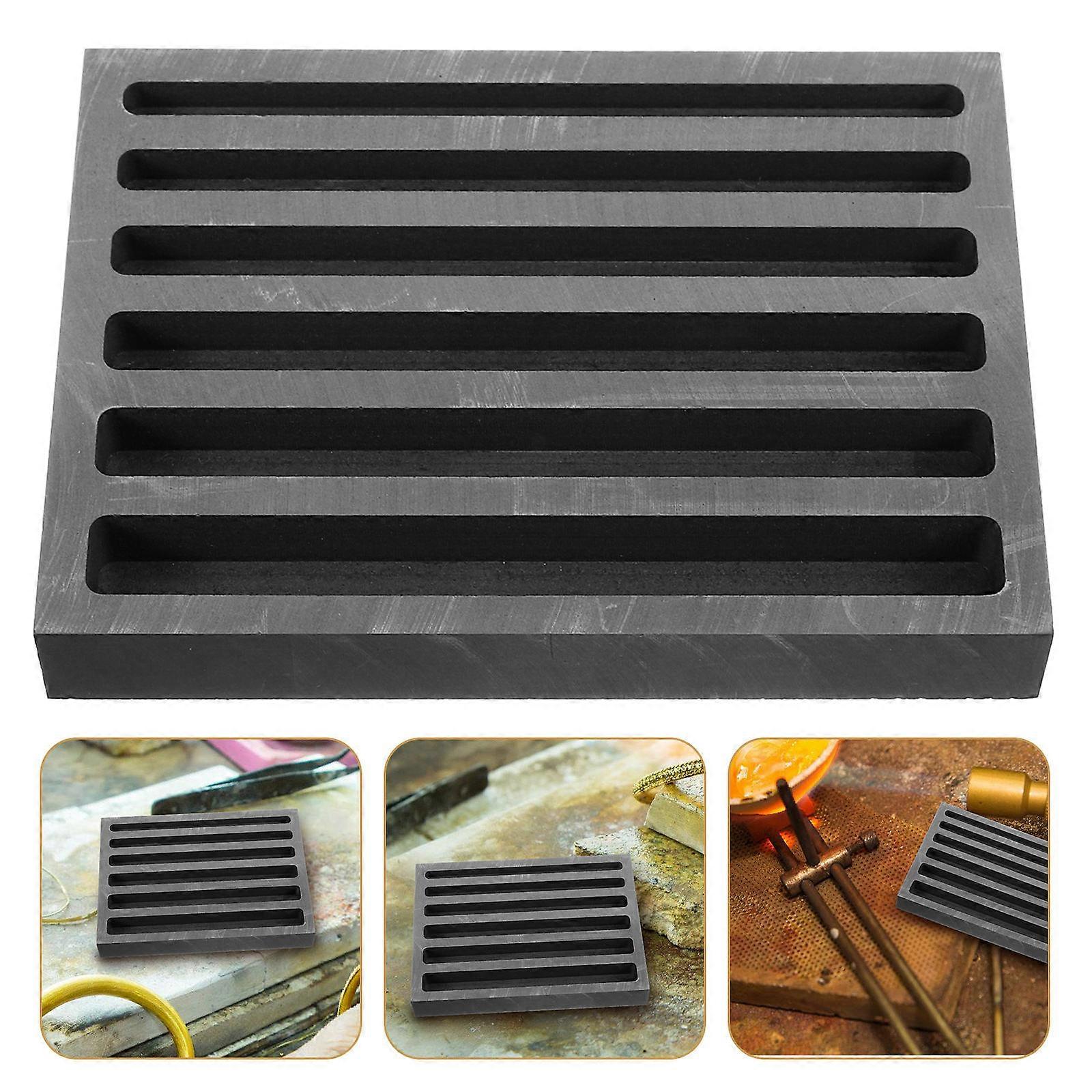 Graphite Mold for Ingot Casting 5Pcs Metal Furnace Melting Mold