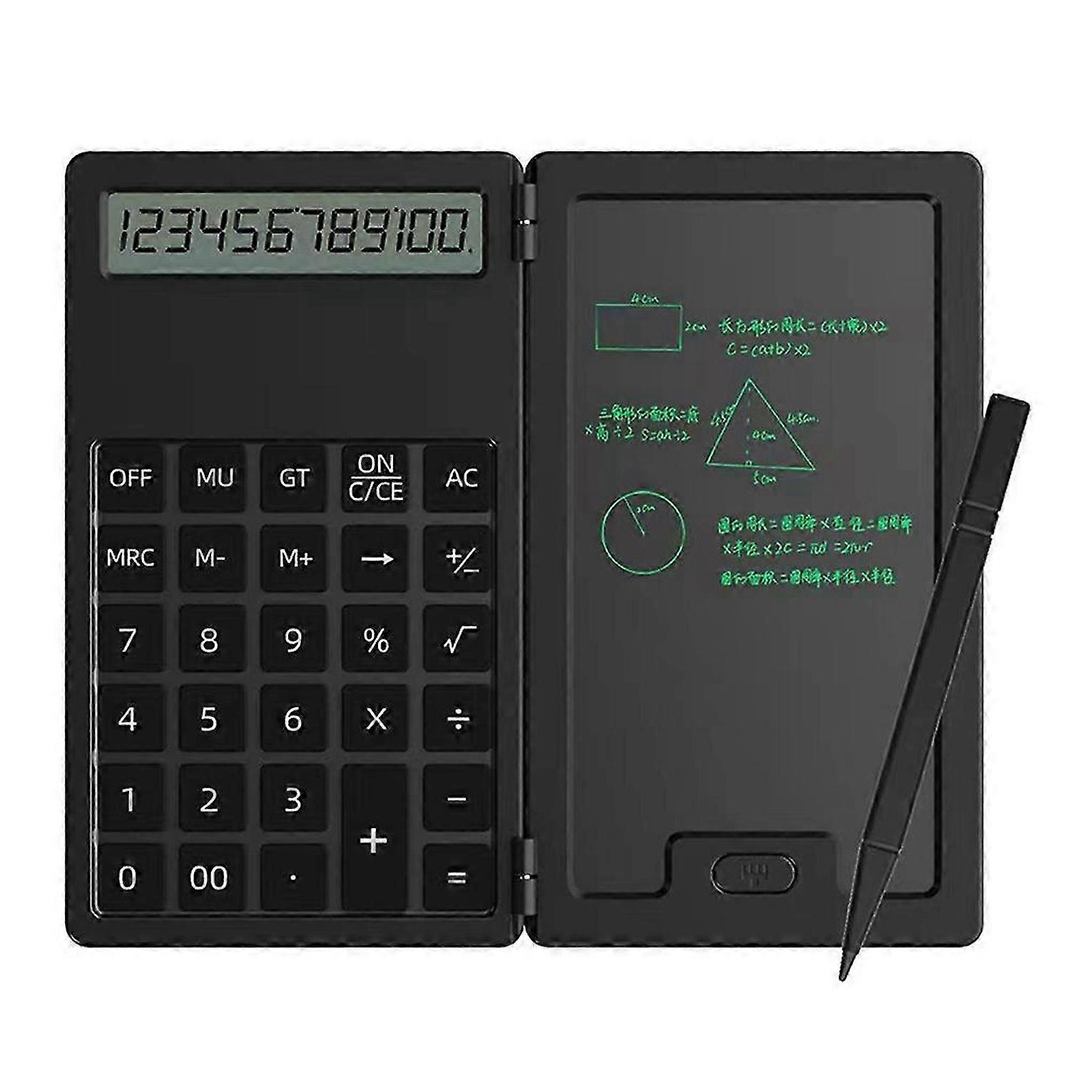 Calculator with Writing Board 12 Digits LCD Display Desktop Calculator Portable Calculator for Offic