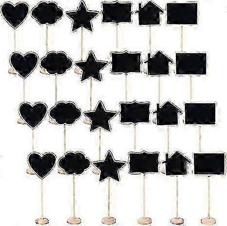 24-Piece Mini Chalkboard Food Labels with Stands, Perfect for Party Buffets and Catering Events