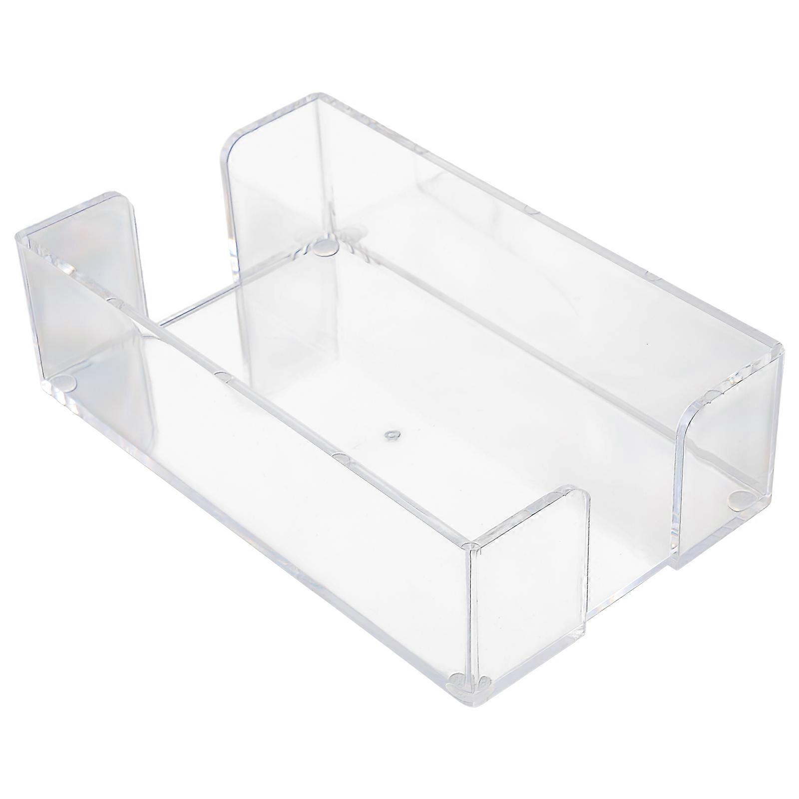 Transparent Acrylic Napkin Holder Rectangular for Storage 2Pcs Tissue Dispenser