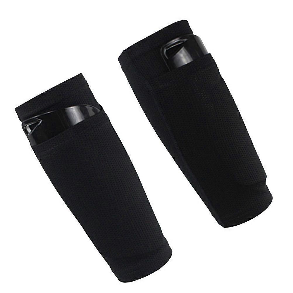 High Elastic Sleeves with Shin Guards for Football Breathable Mesh Socks