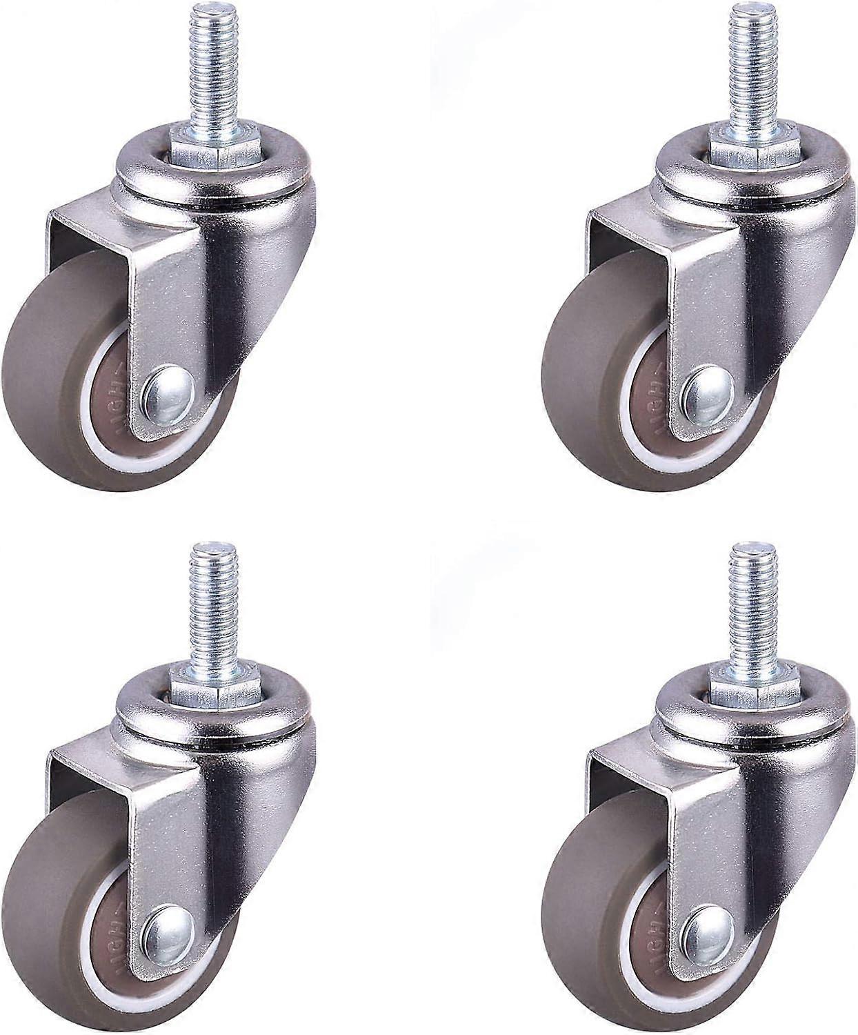 Heavy Duty Threaded Stem Rubber Rotating Rollers Seat Rollers Replacement Rollers Furniture Rollers Heavy Duty Threaded Rollers Threaded Rollers M6x1