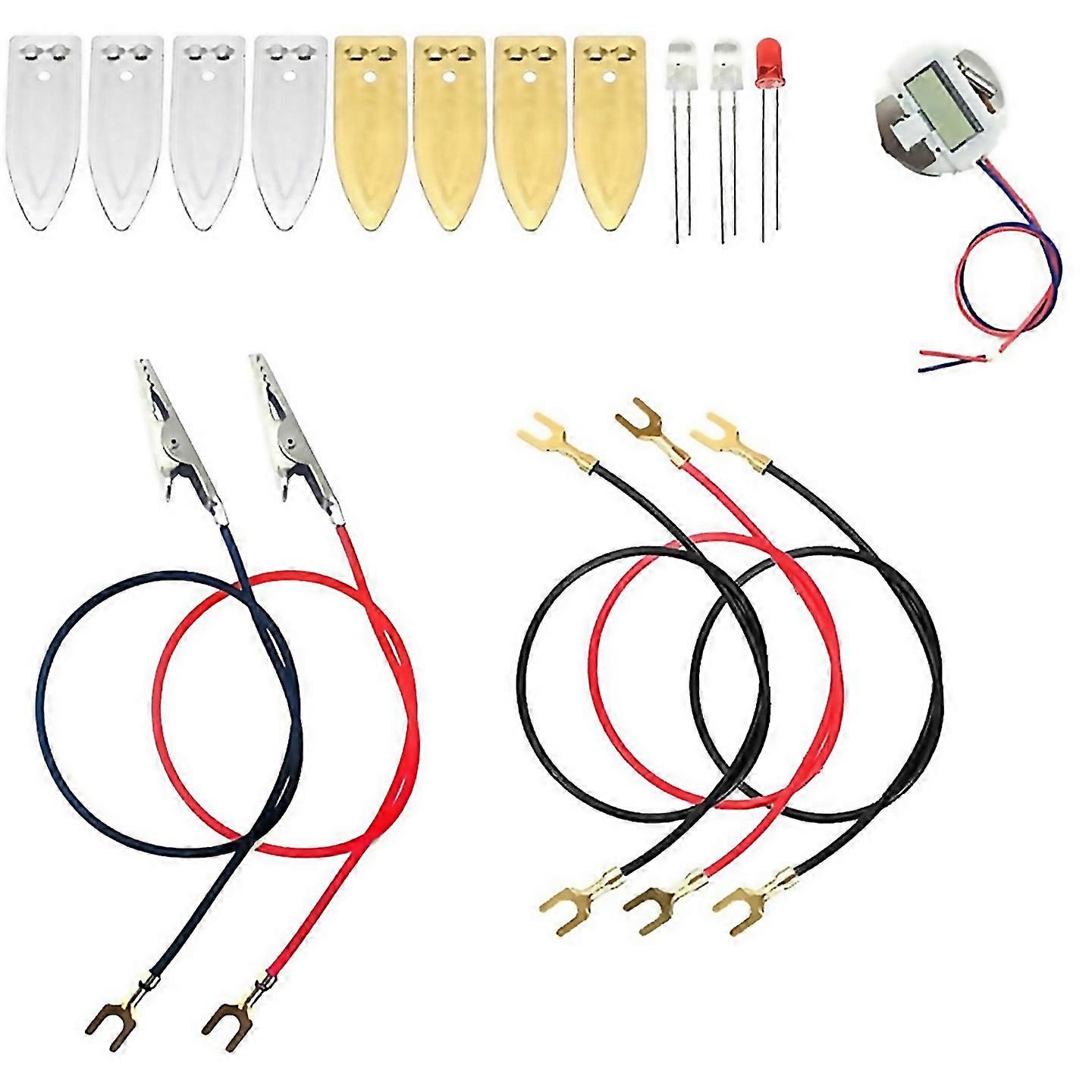 For Fruit Battery Science Experiment Kit With Electronic Clock Rgb