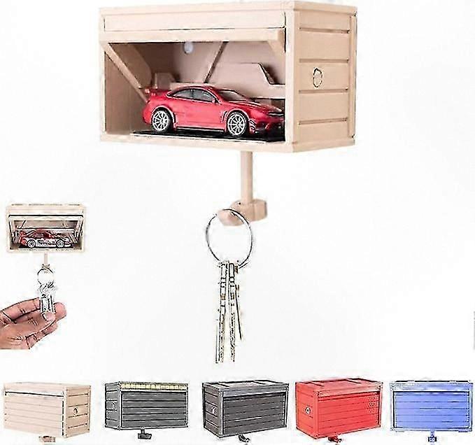 Classic Key Rack with Automatic Door, Adhesive Wall Organizer for Home & Storage Hooks