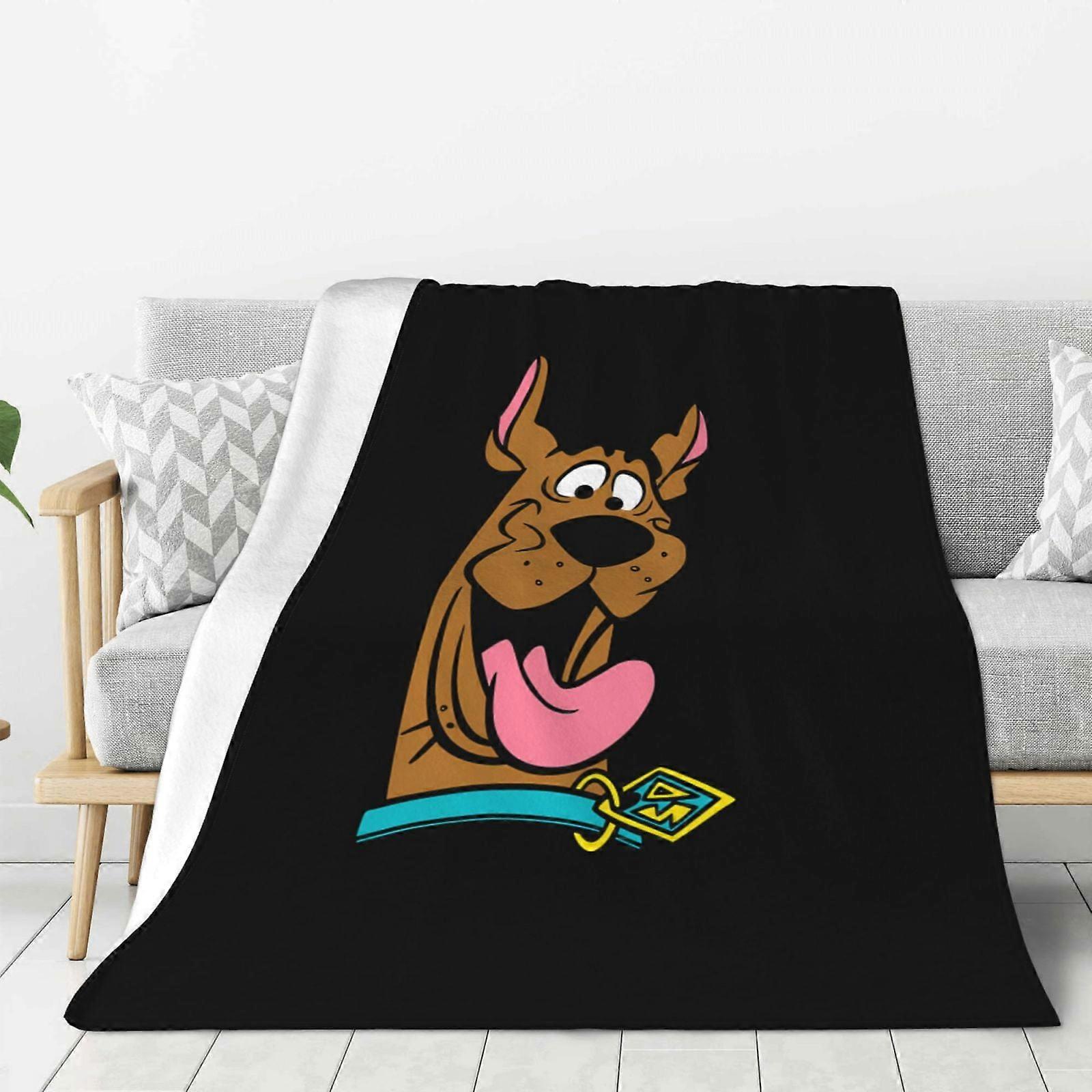 Scooby-Doo Soft Throw Blanket Throw Blanket Flannel Home Decor, All Season Reversible Sherpa Bedding Blanket