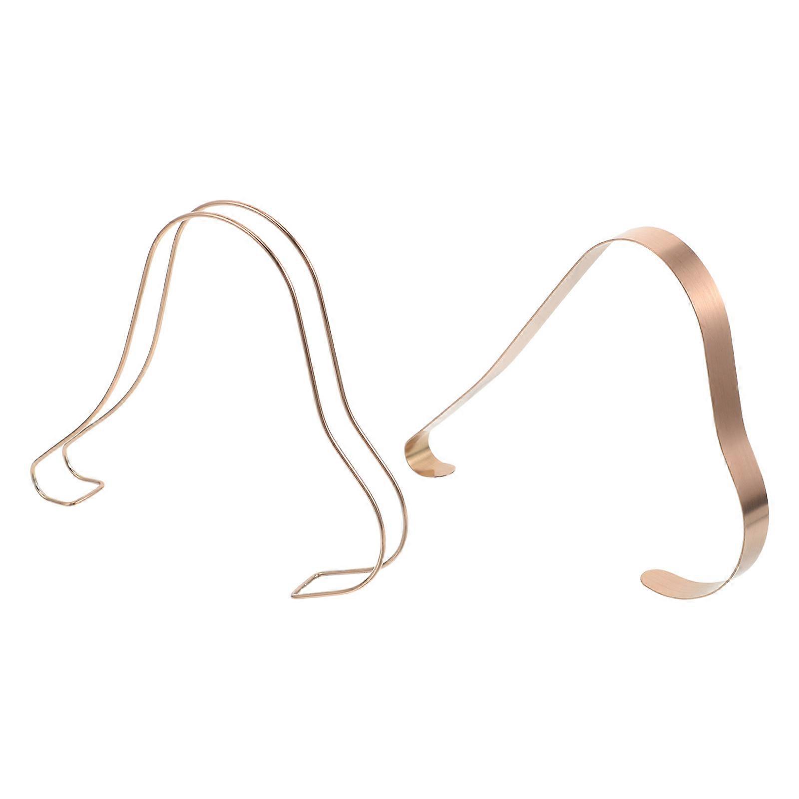 Rose Gold Shoe Store Display Stand for Shoe Shape Preservation 10Pcs Stainless Steel