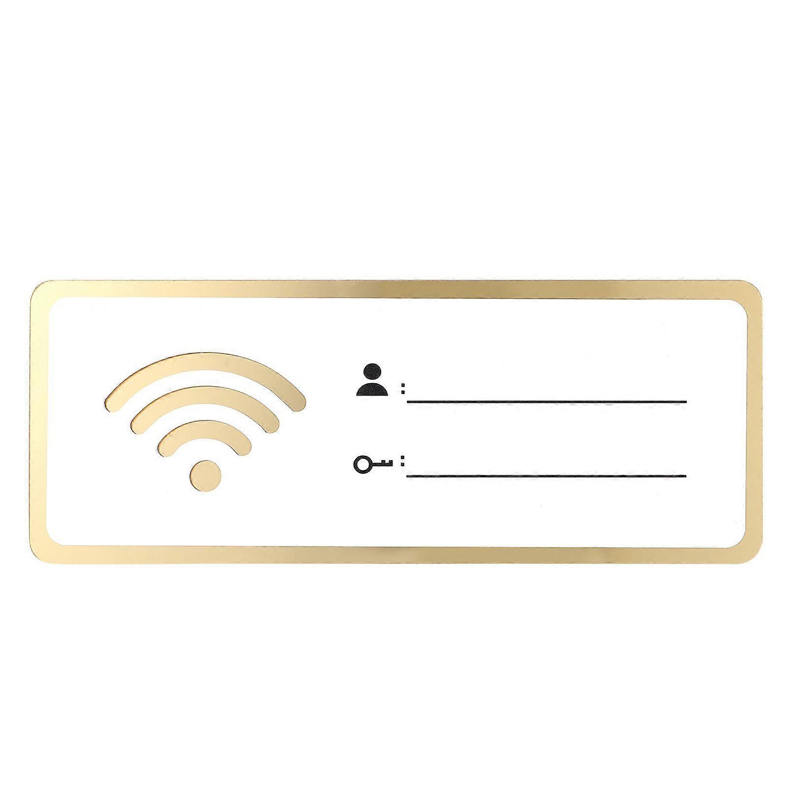 Acrylic Wifi Sign Rewritable Account and Password Wifi Sign for Public Shop
