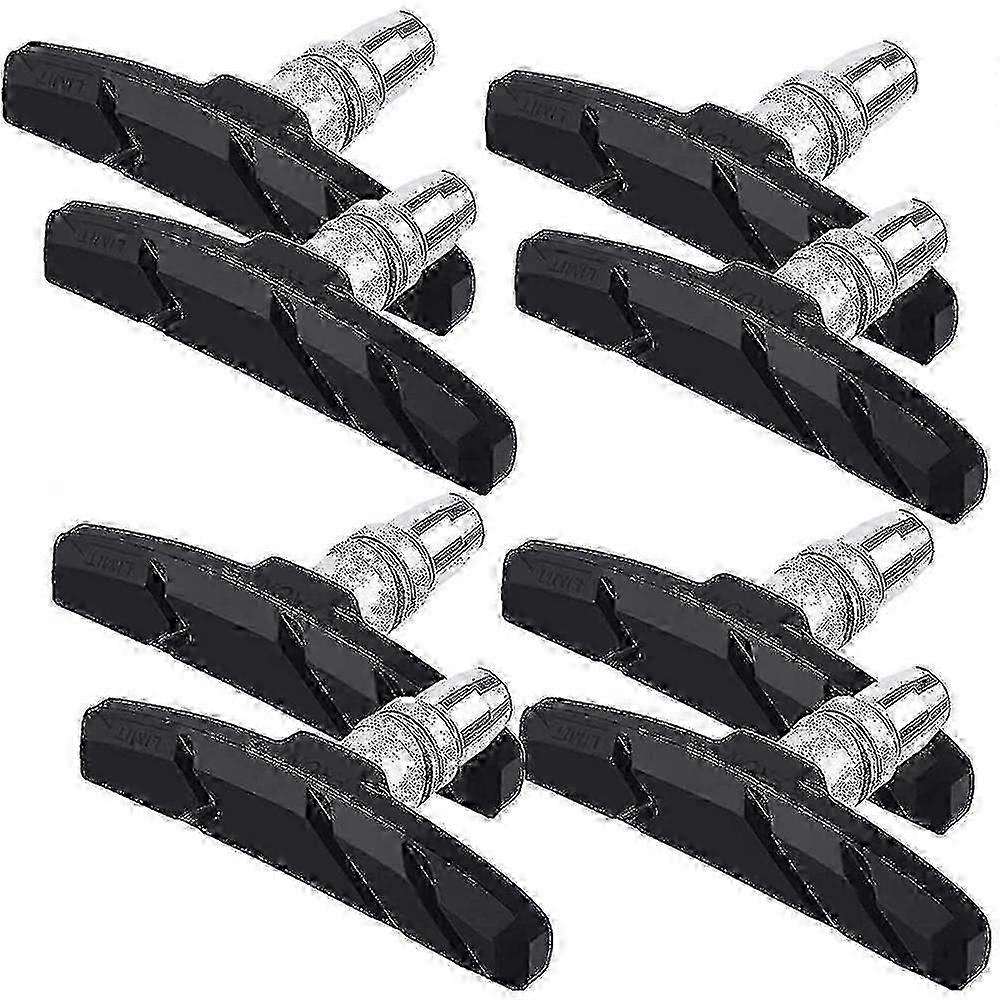 4 Pairs V Bike Brake Pads Bicycle Brake Blocks Set 70 mm Bicycle Brake Pads