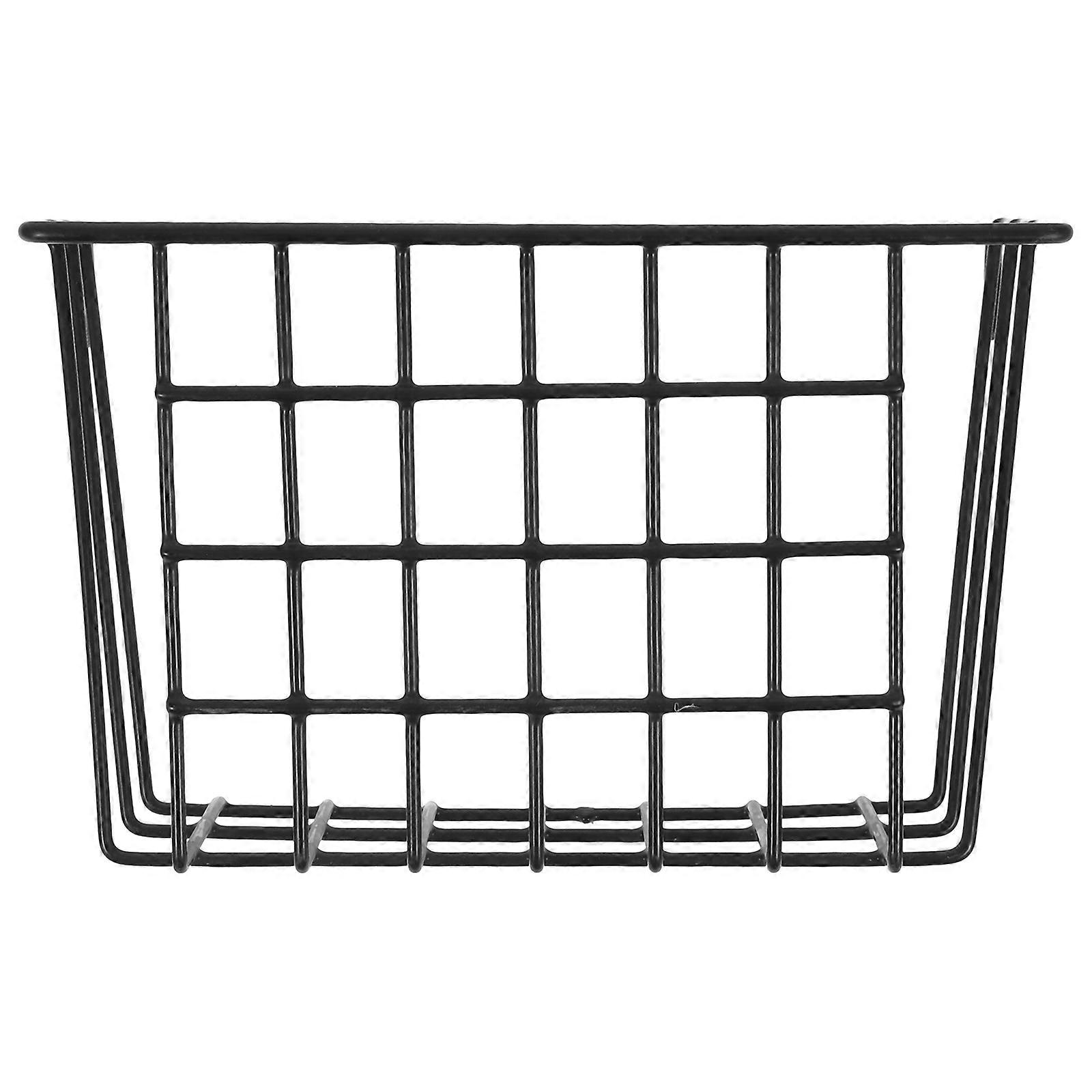 4Pcs Black Bedside Storage Baskets For Dormitory Use Easy Hanging 20.00X13.00X12.50CM Practical Organization Solution