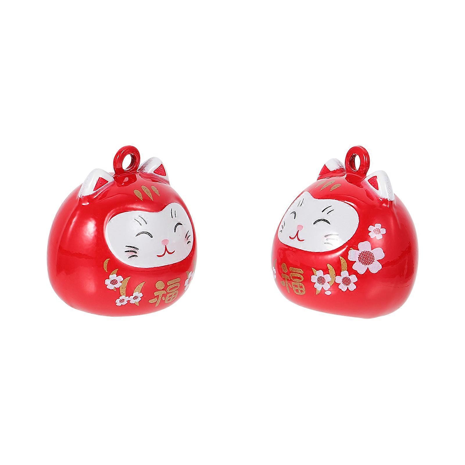 Lovely Cat Bell Decorations for 16Pcs Hanging Keychain Pendants