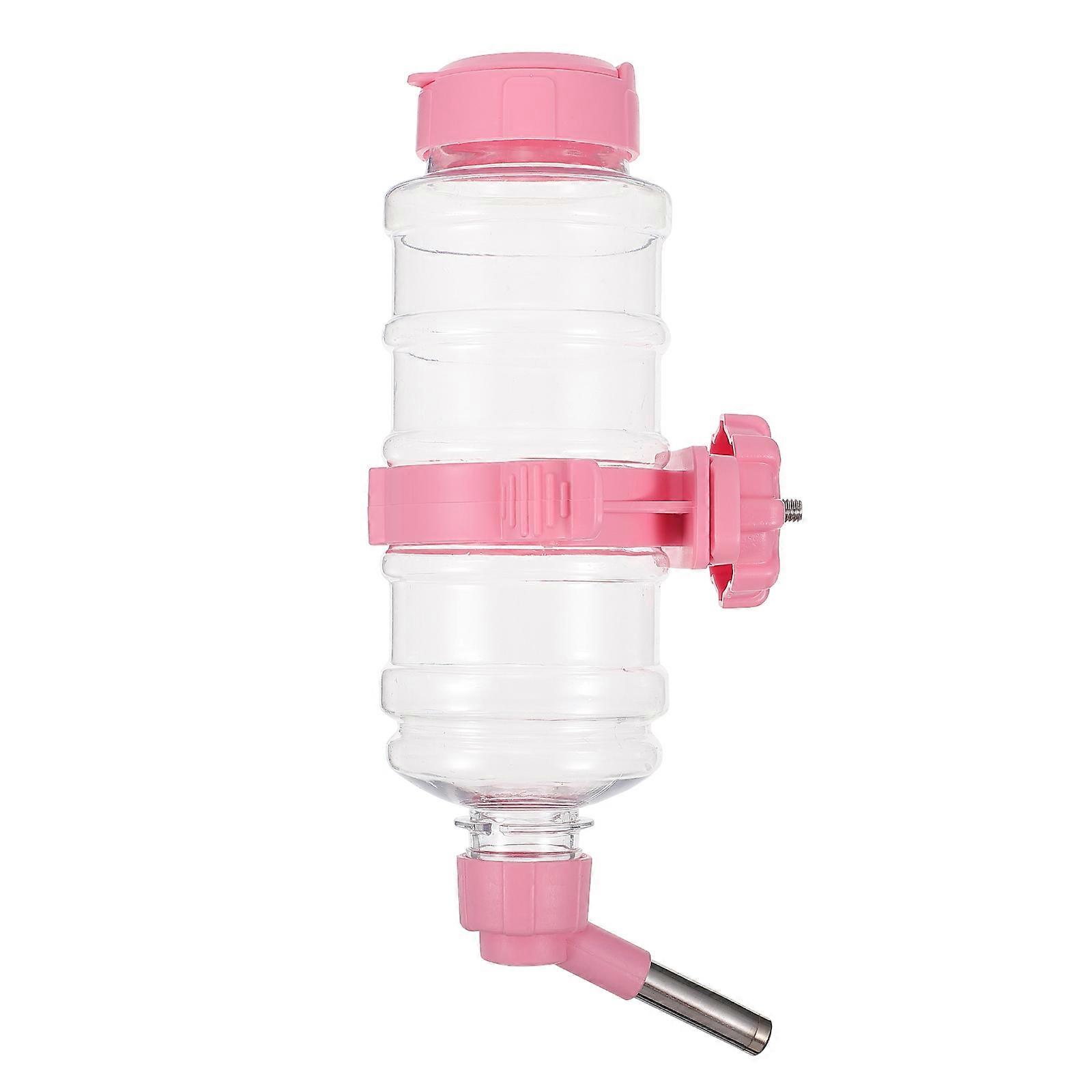 Automatic Pet Water Dispenser Water Feeder for Pets 2Pcs Pink Set