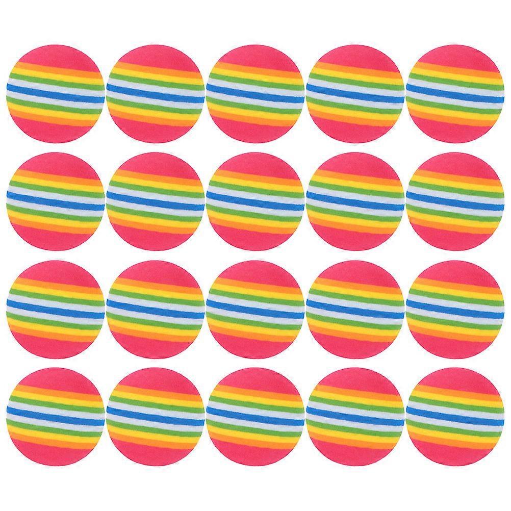Rainbow Golfs Training Ball Set with 40Pcs for Indoor Practice Use