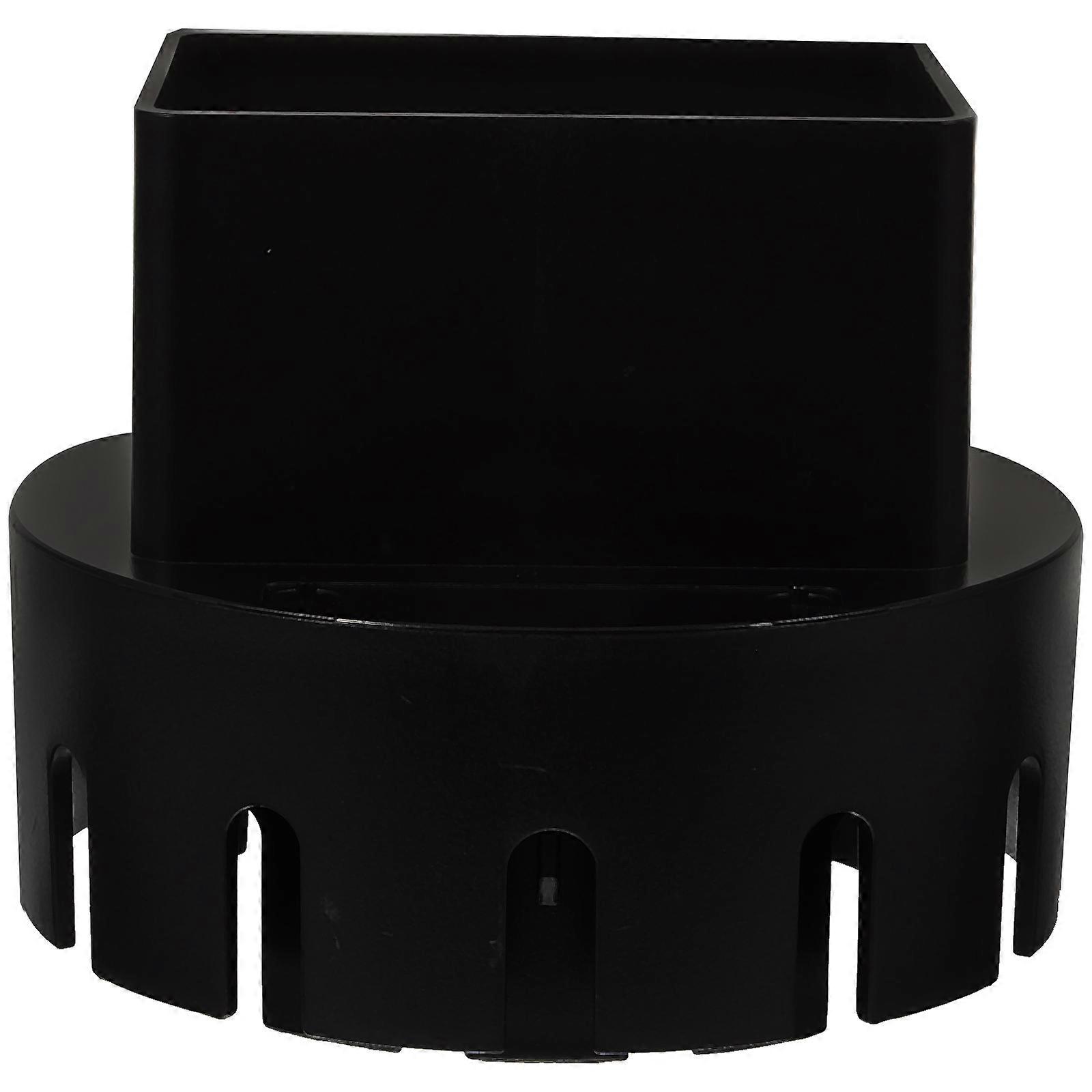 Drain Pipe Adapter Downspout Connector for Pipe Use 2Pcs Black