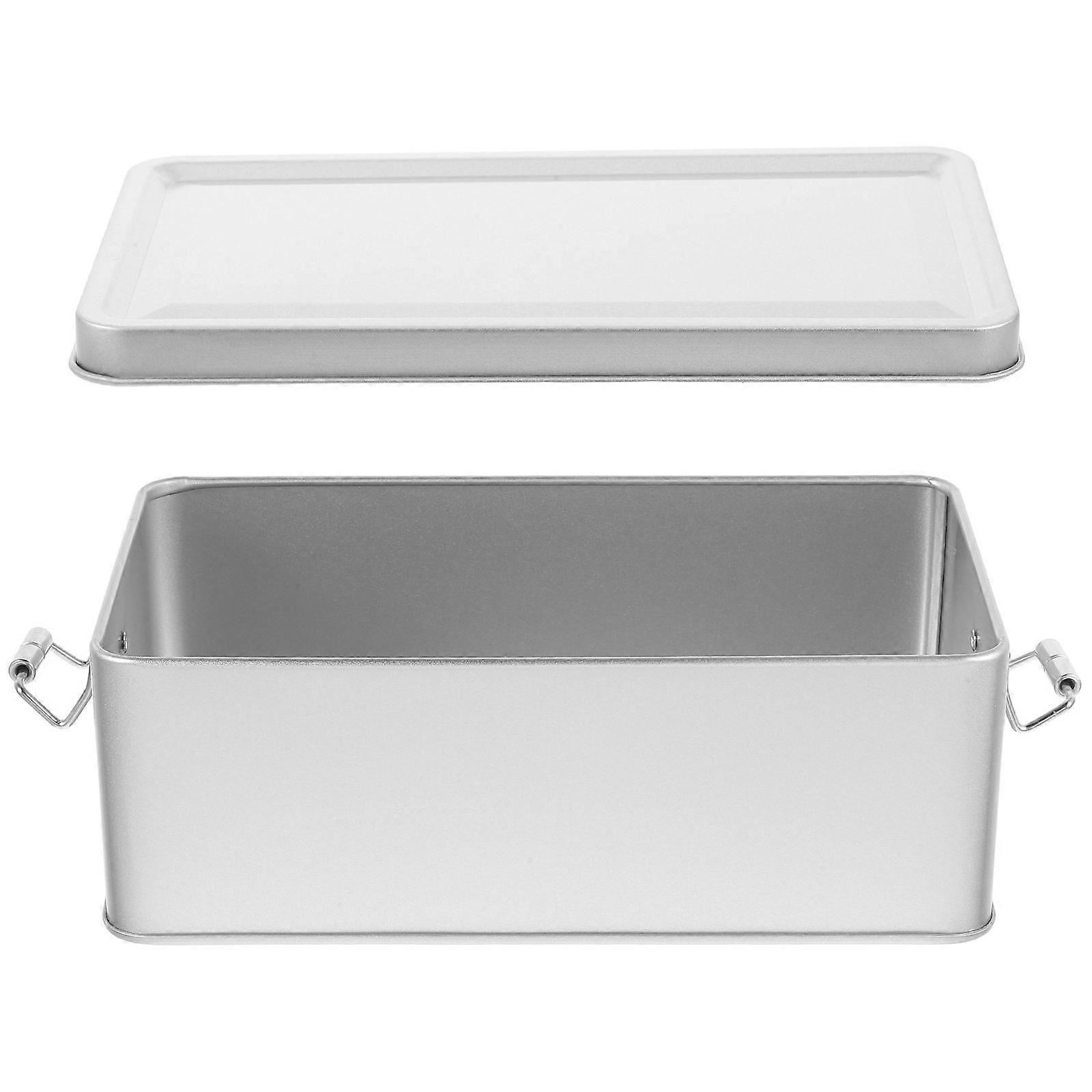 Decorative Silver Airtight Tin For Coffee And Candy Storage Suitable For Family Gatherings And Picnics 4Pcs