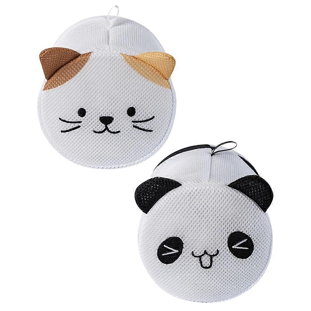 Cartoon Laundry Washing Bag 4 Pcs Ideal For Protecting Delicates Such As Underwear In Multi Color