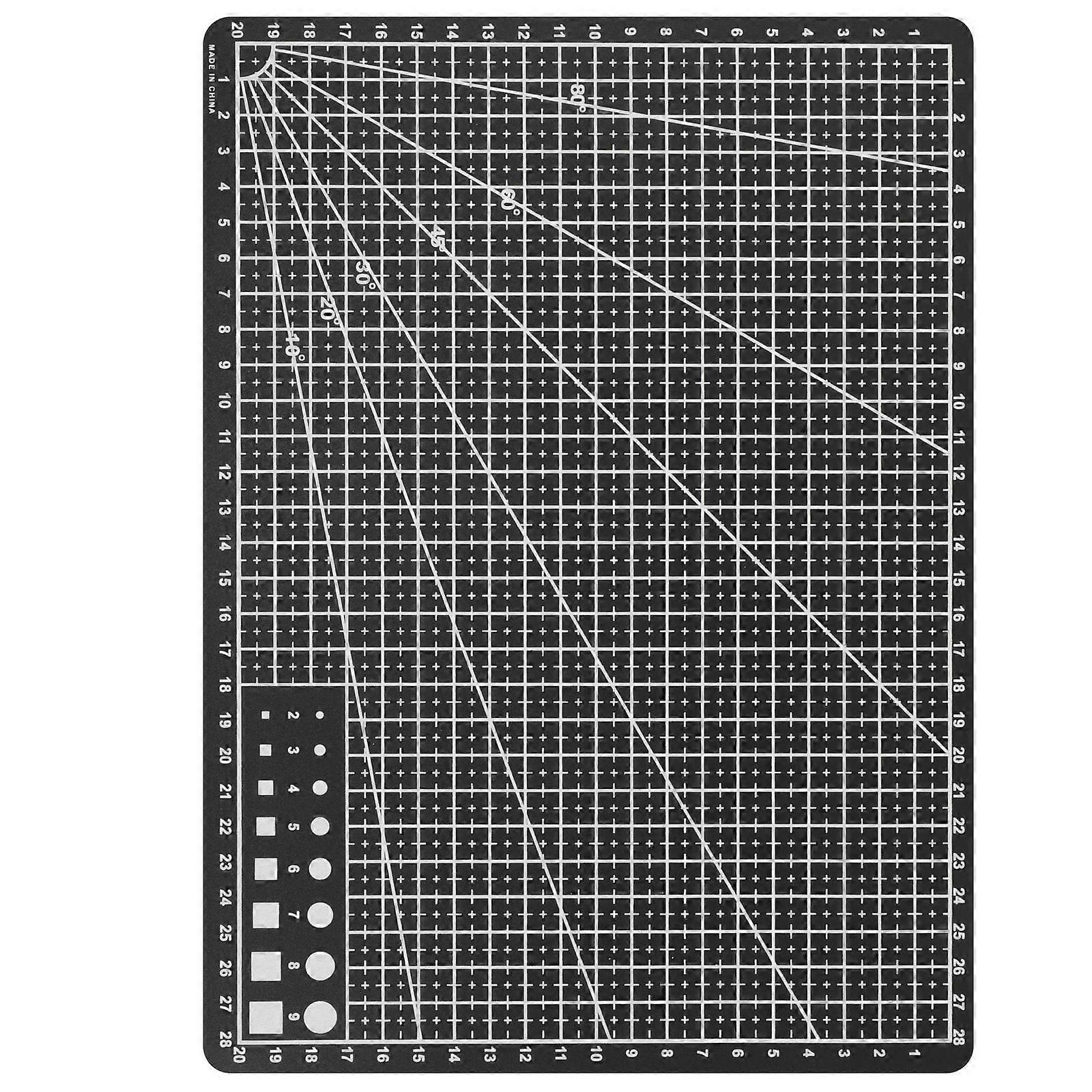 4Pcs A4 Cutting Mat For Art Projects Black Double Sided Mat For DIY Crafters Precision Carving