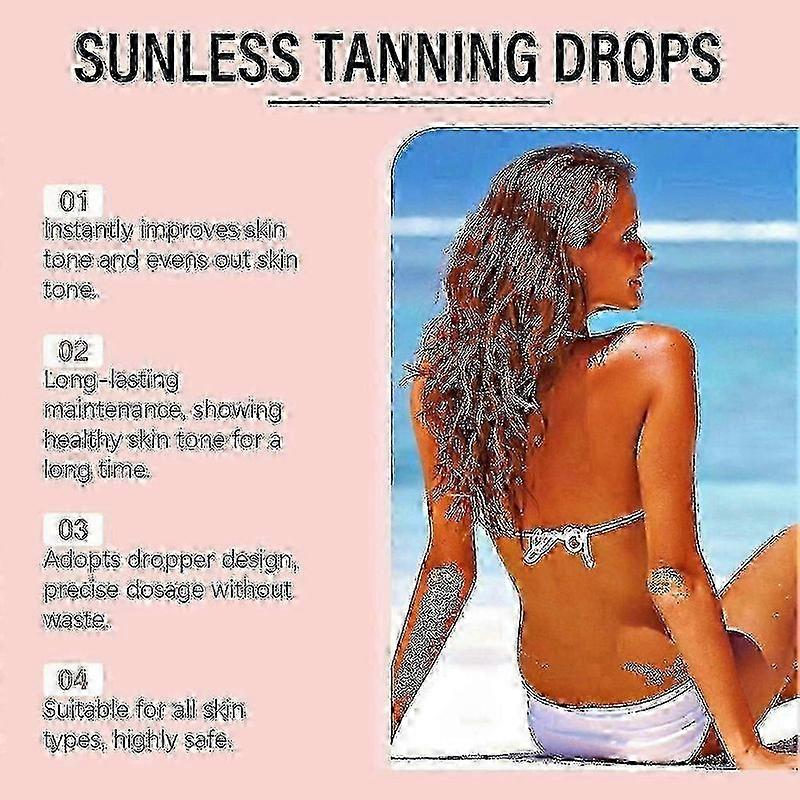 2db 60 ml-es napmentes barnító testbronzosító cseppek arcra testtápláló önbarnító cseppek férfiaknak nőknek