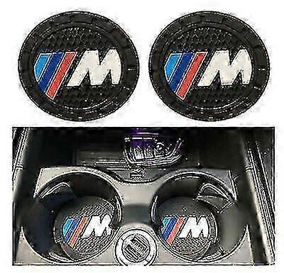 2 X Bmw M Performance Cup Holder Mats 1 2 3 4 5 7 Series F30 F10 F30 F20 M3 G30