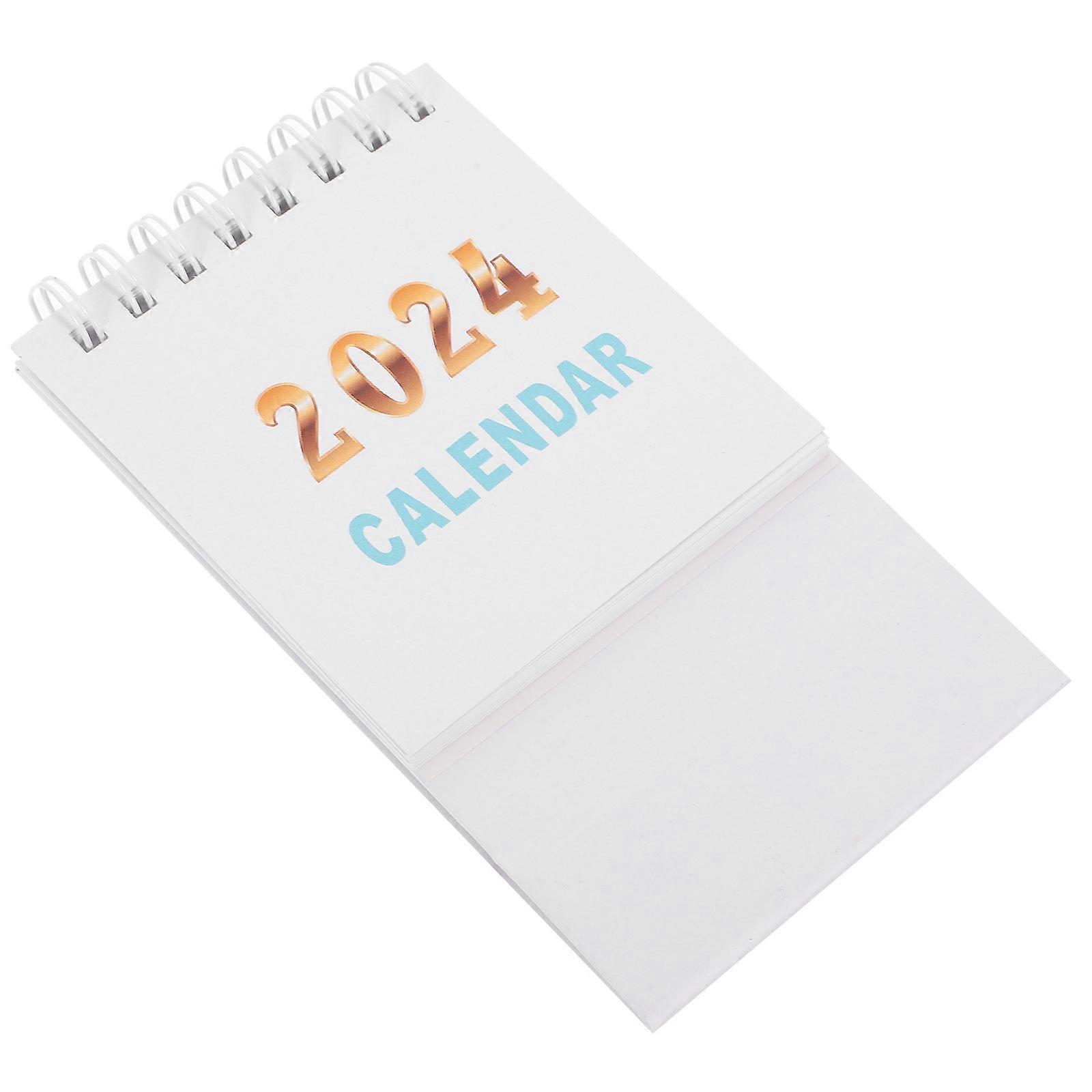 Desk Calendar 2024 Desktop Calendar for Countdown 2Pcs