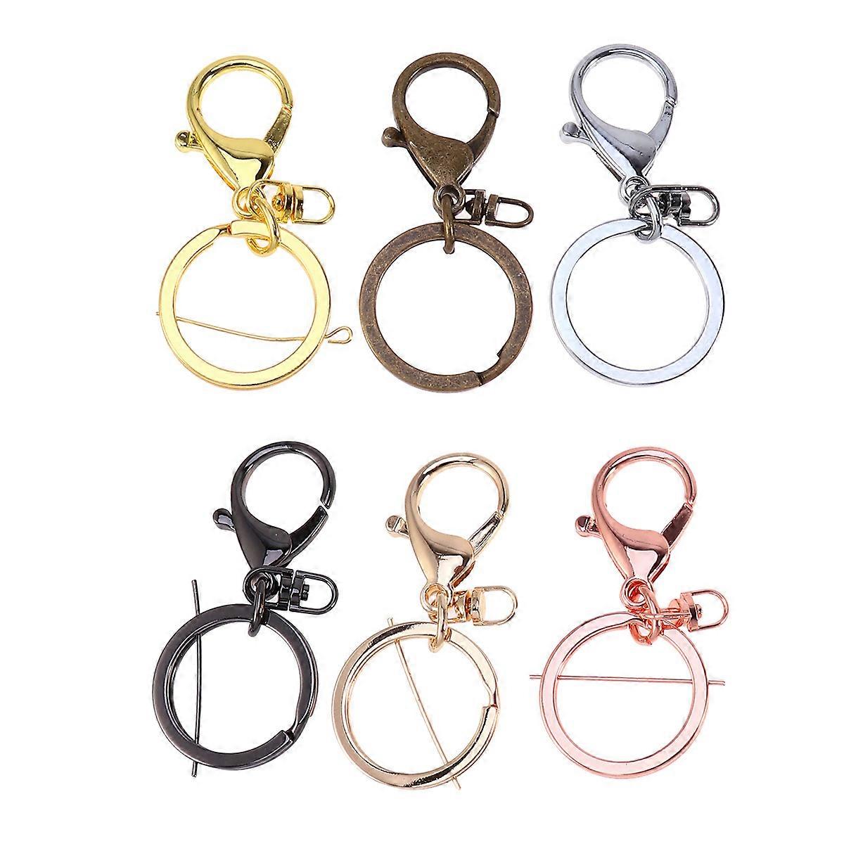 High-End Key Holder Metal Keychain for Hanging 12Pcs Assorted Colors