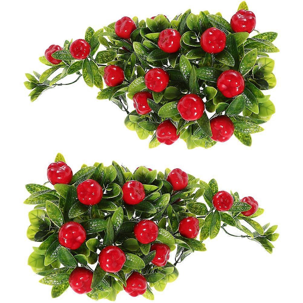 Artificial Hanging Fruit Vine for Decoration 2Pcs Lightweight String