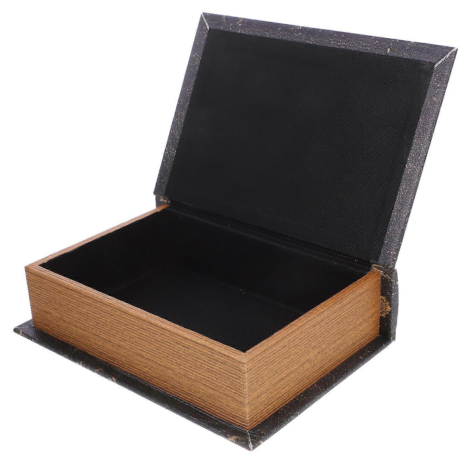 Faux for Decoration 3Pcs Vintage Book Storage Organizer