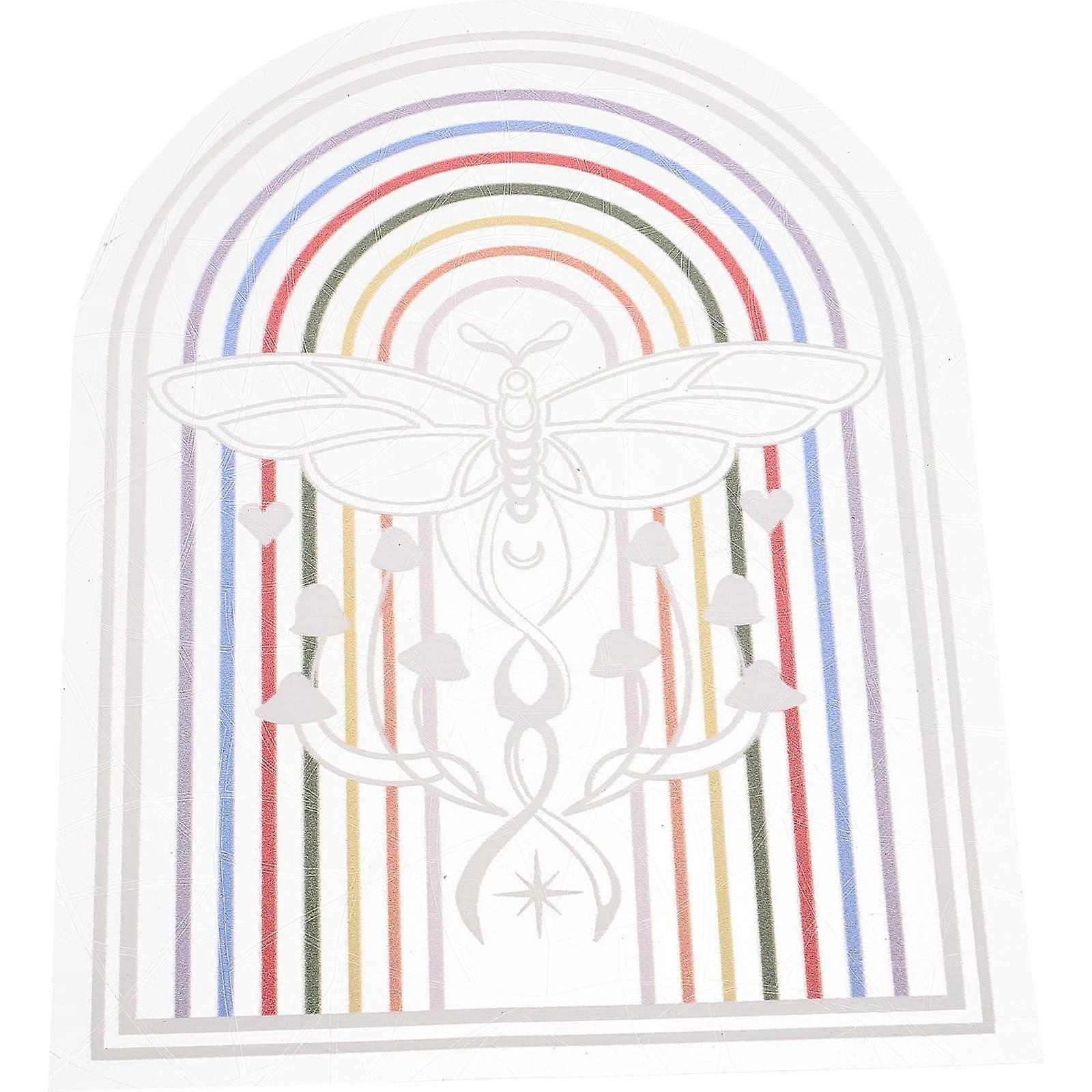 Rainbow Window Cling Window Sticker for Bird Collision Protection 3Pcs