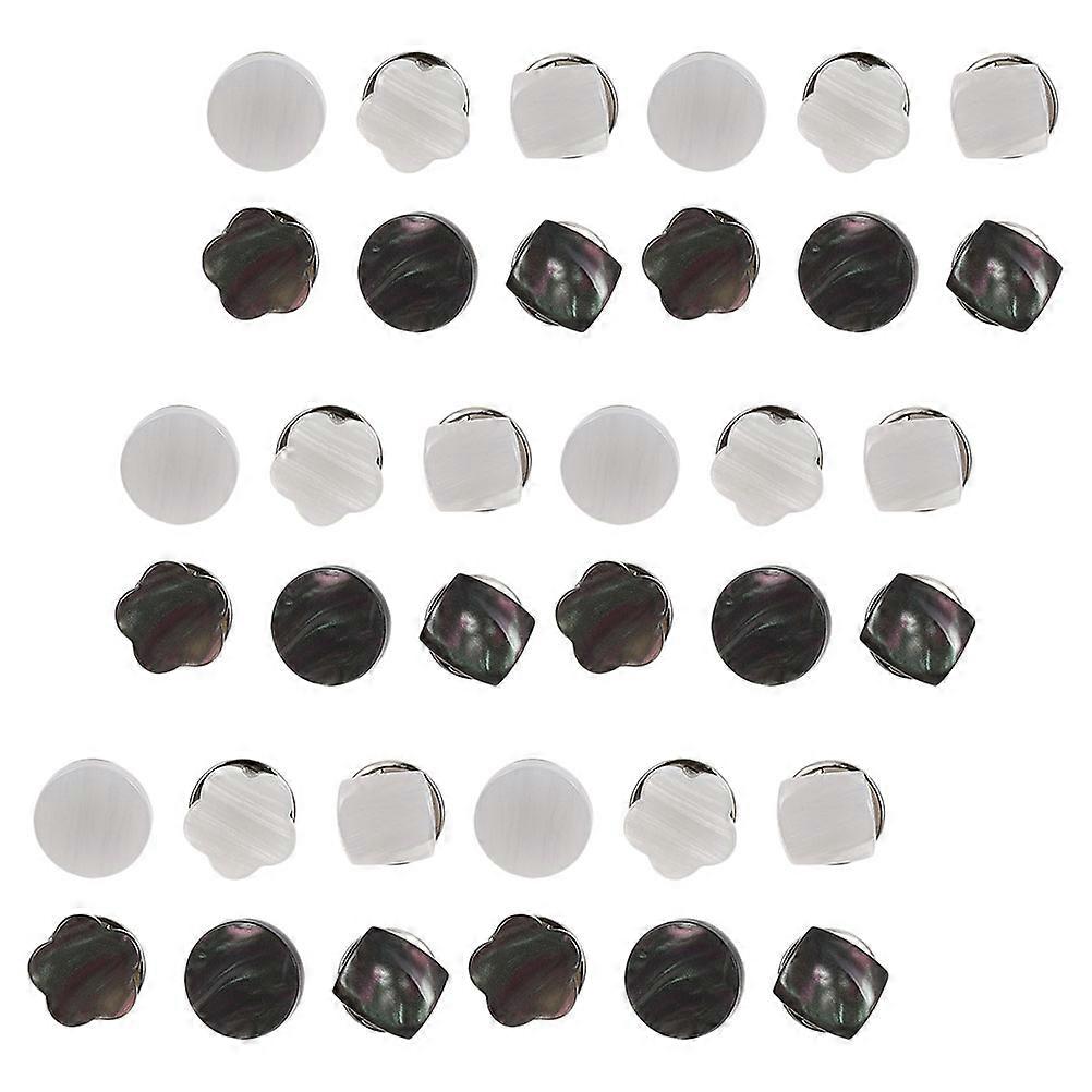 Button Holder Pack Shirt Brooch Buttons for Clothing Use 72Pcs Assorted Colors