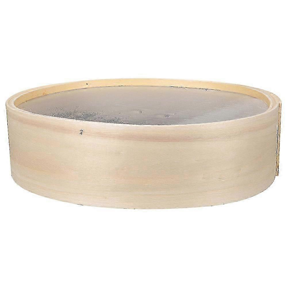 Hölzernes Mehlsieb Runde Mehlpulversieb Küche Sojamilch Filtrationssieb