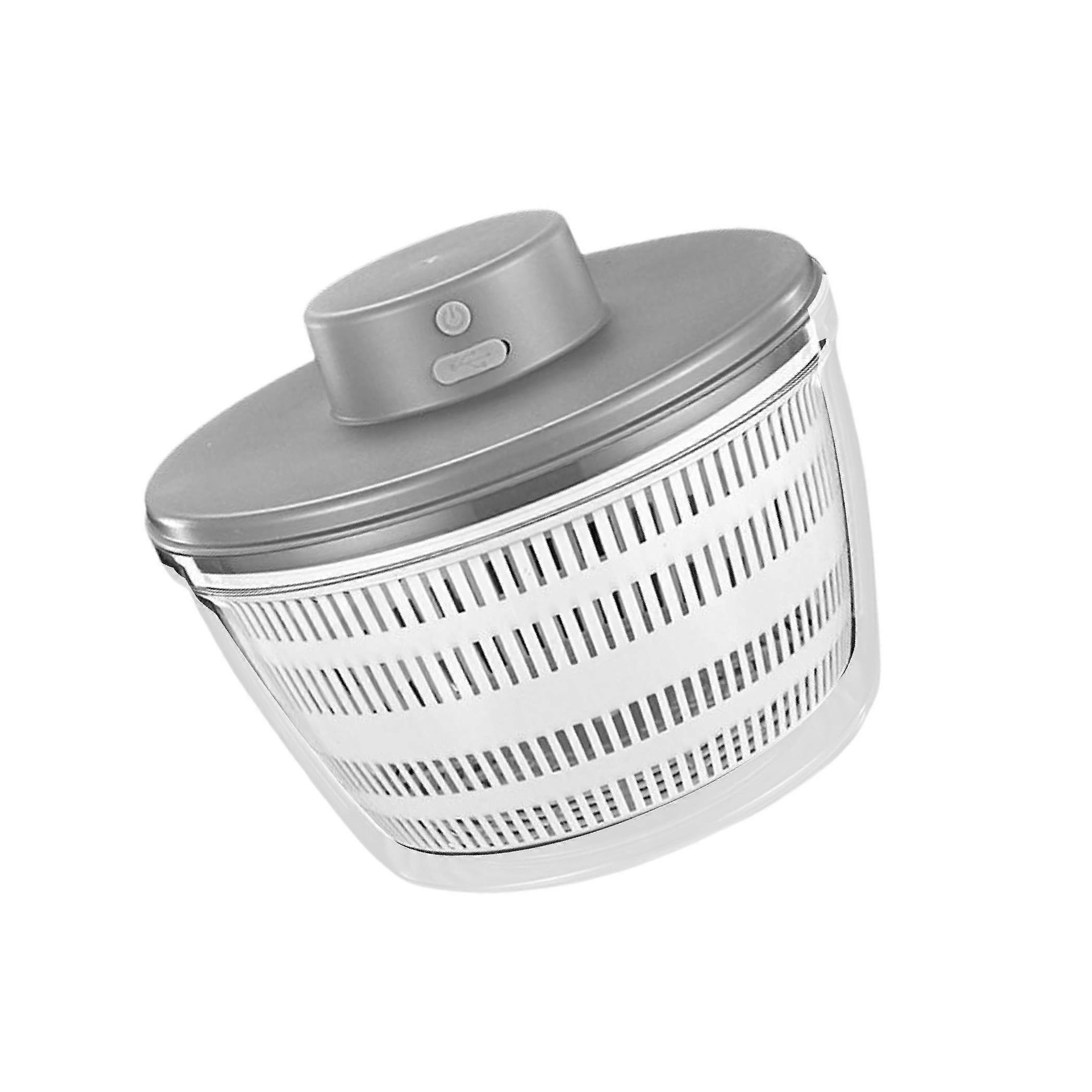 Electric Salad Spinner Automatic Draining System for Lettuce Vegetable 