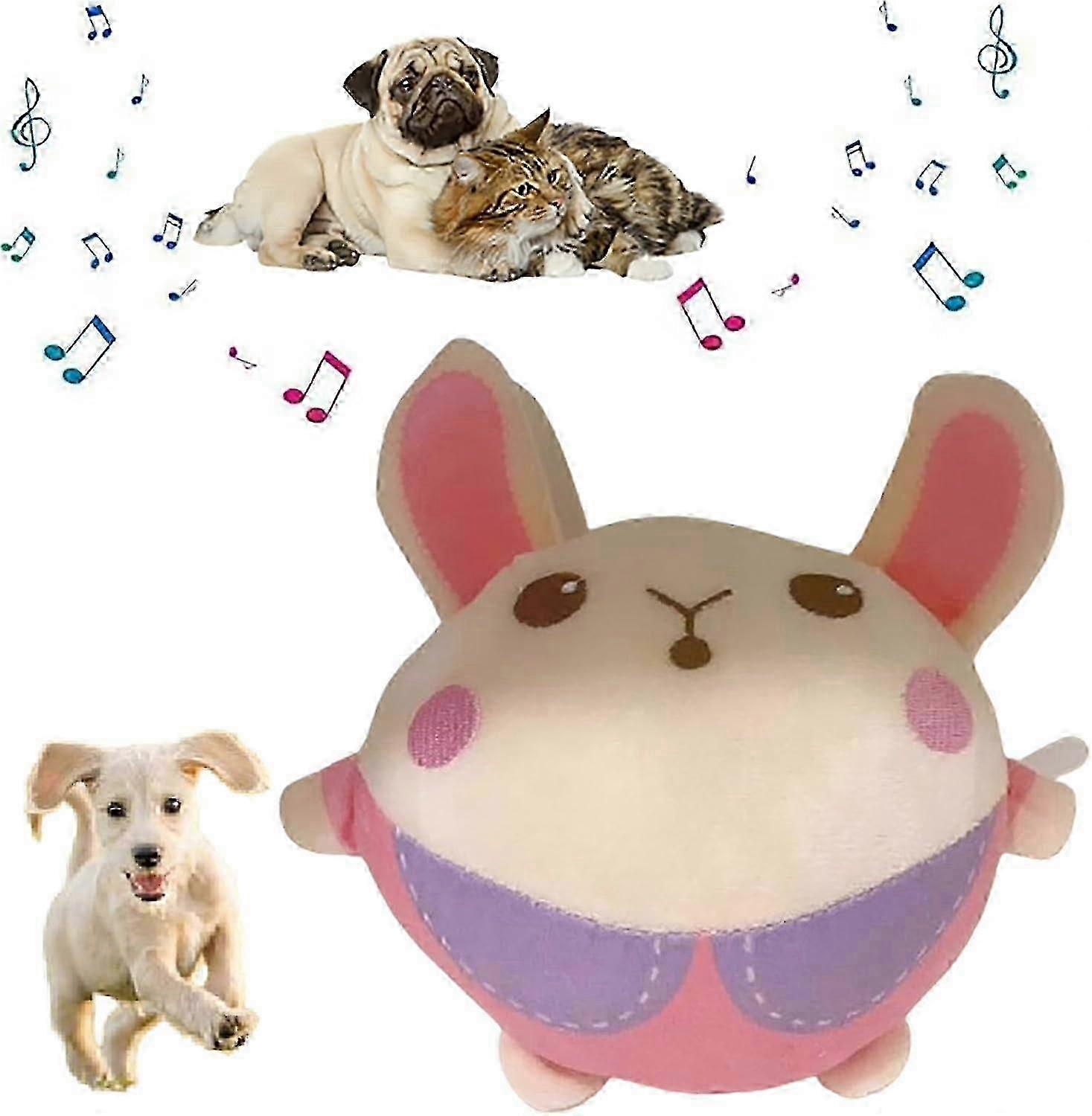 Interactive Bouncing Ball Toy for Dogs with Talking and Active Pet plush 26s