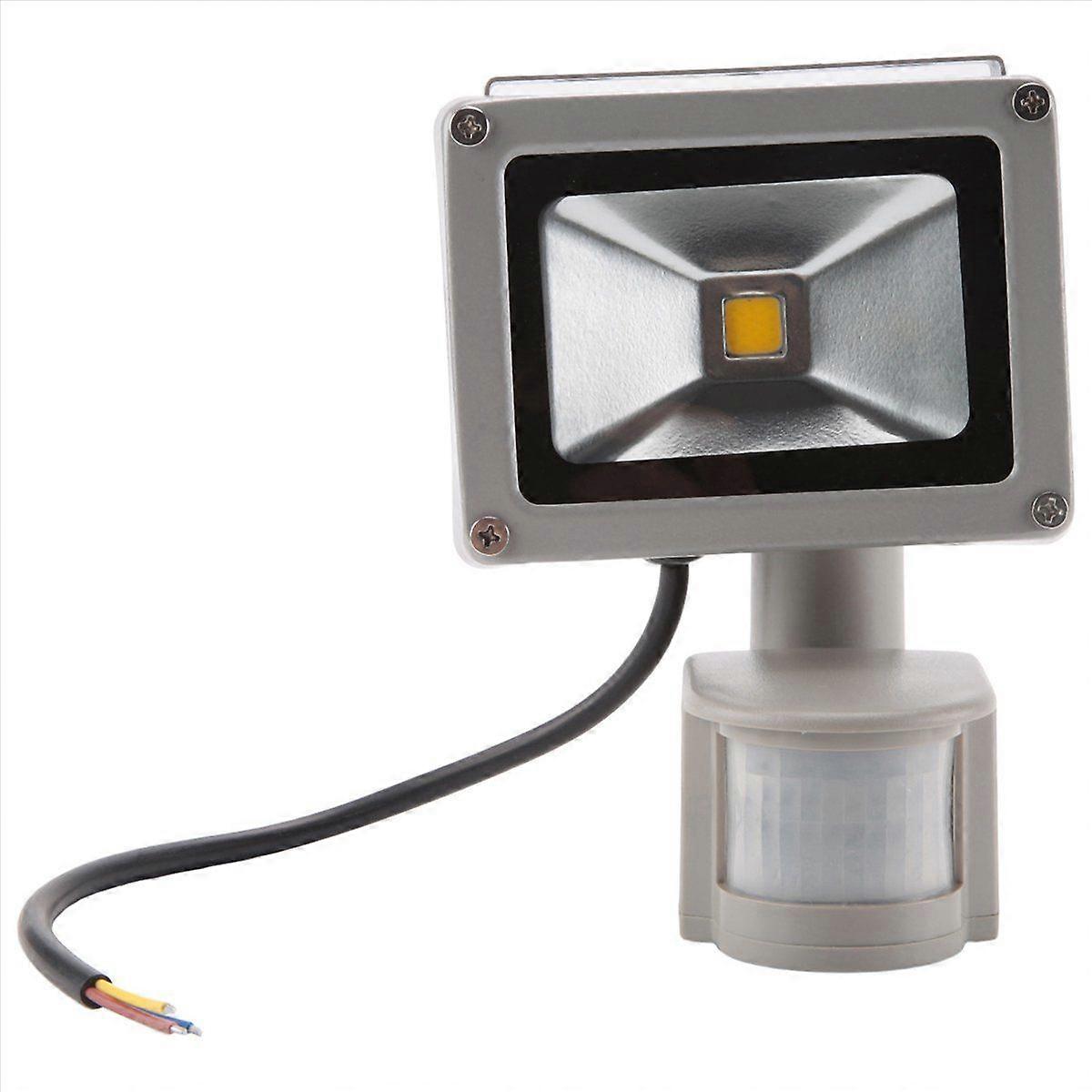 Warm White LED Spotlight floodlight Spotlight floodlight with LED lighting and PIR motion sensor (10 Watts)